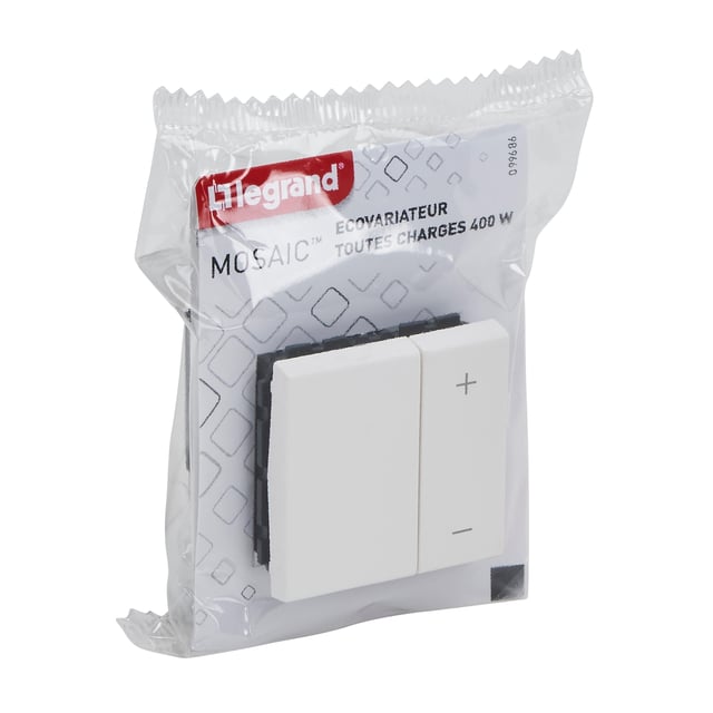 Variateur, LEGRAND Mosaic, blanc sans plaque