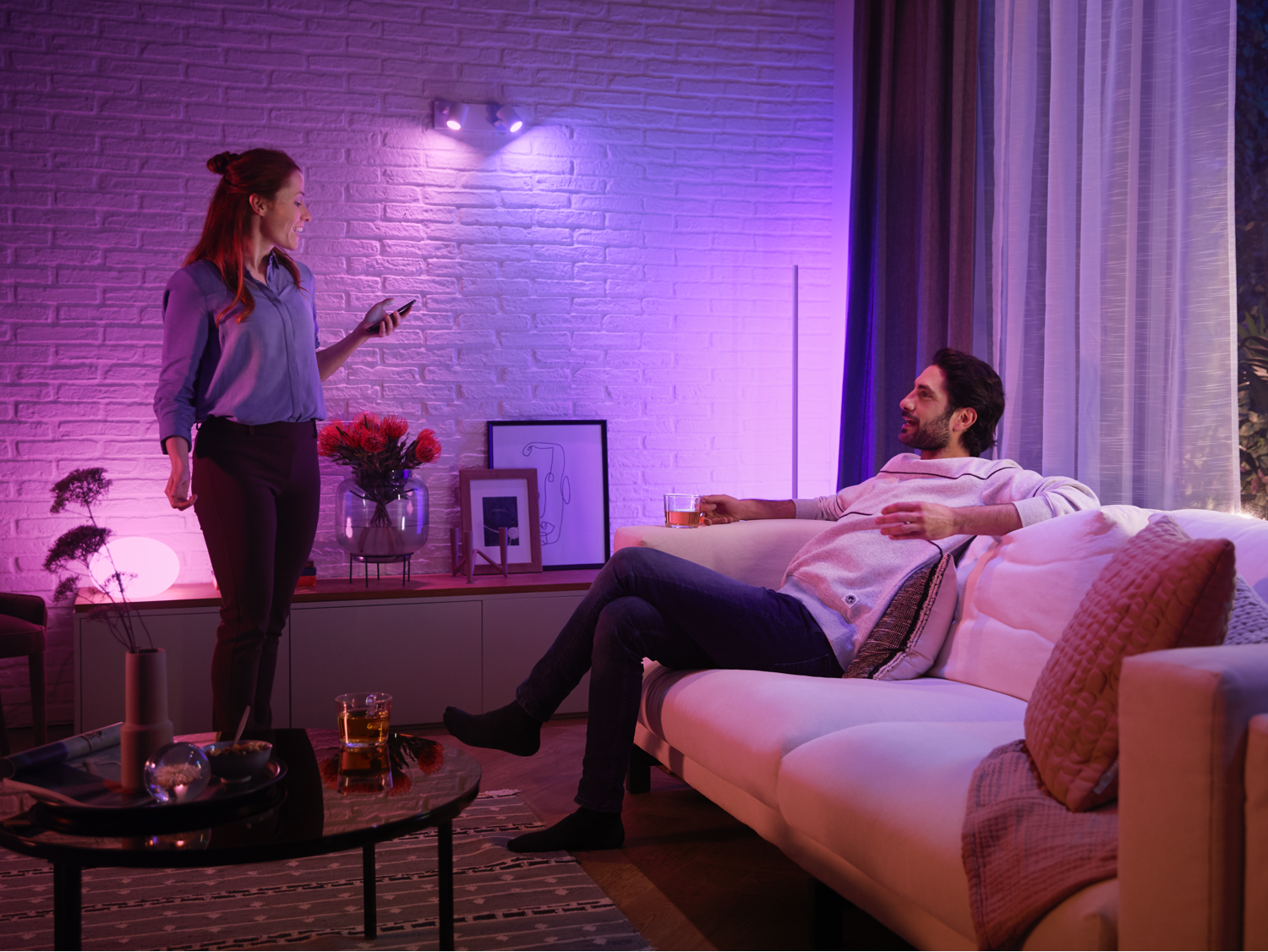 Ampoule led connectée réflecteur GU10, 350Lm, multicolore et blancs, PHILIPS HUE - 2