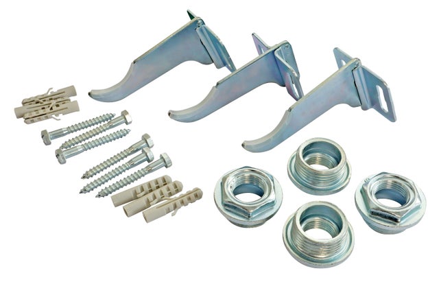 Kit fixation radiateur aluminium avec réduction 26/34-15/21