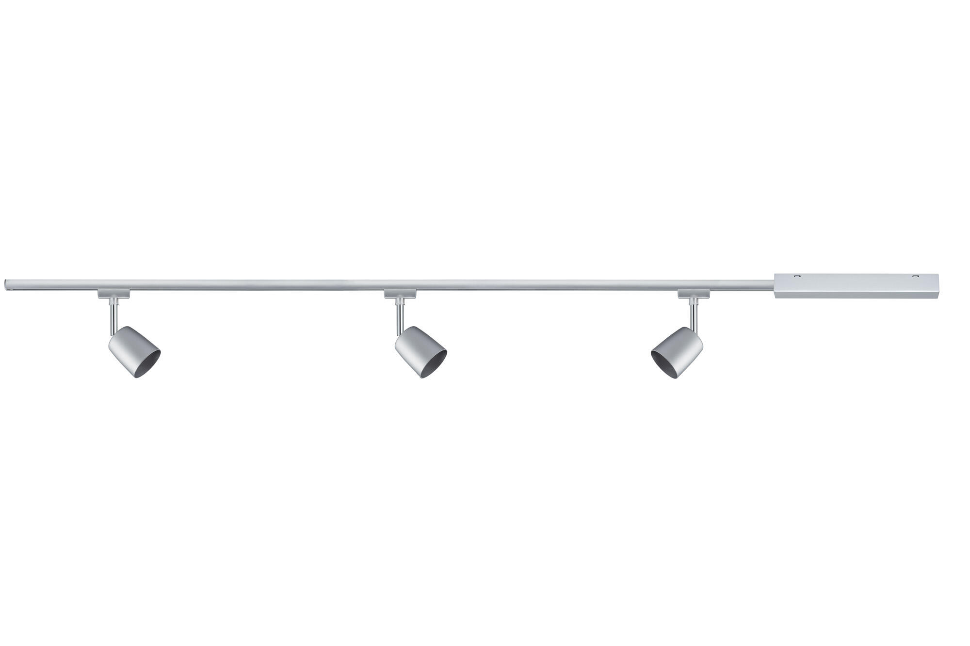 Kit de 3 spots sur rail URail Cover GU10 métal chrome mat, PAULMANN - 6