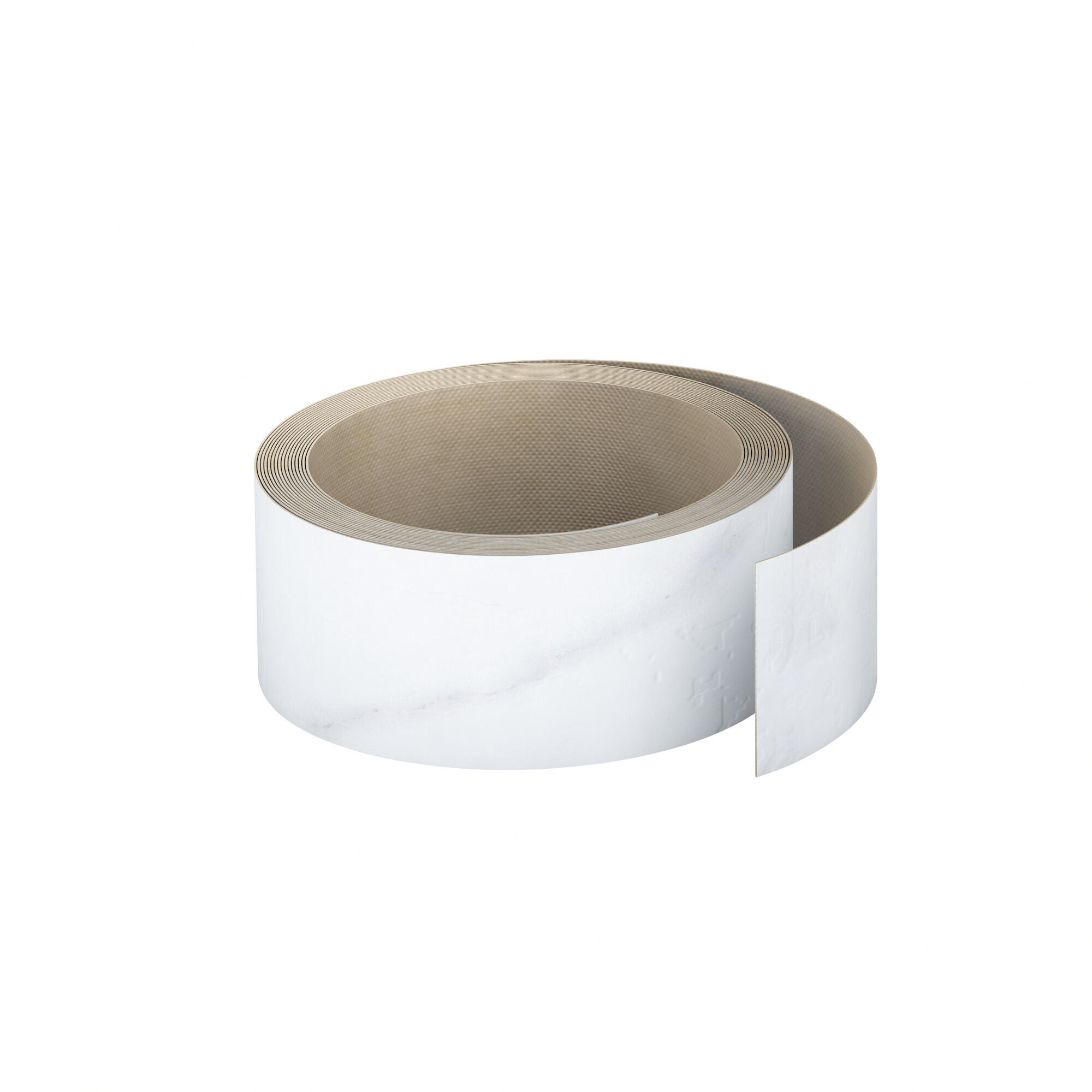 Chant de plan de travail stratifié Effet marbre blanc mat L.500, Ep.0.6 mm | Leroy Merlin