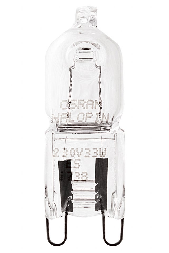 Lot de 2 ampoules bulbes halogènes 48W = 740Lm (équiv. 60W) G9 2700K OSRAM