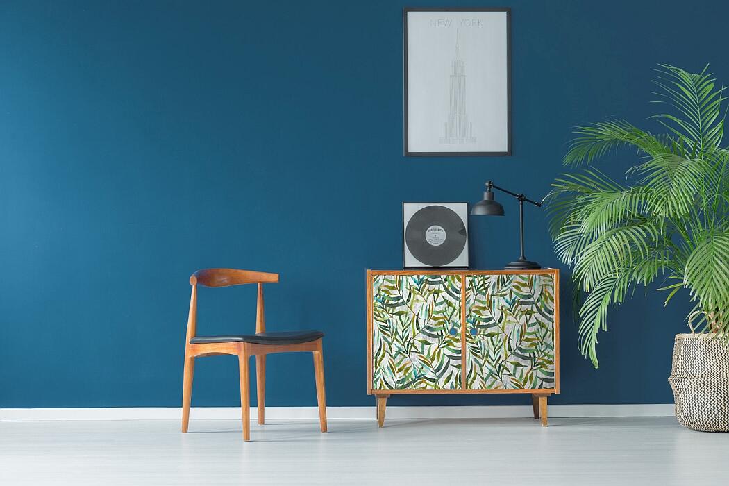 Rouleau adhésif décoratif décor feuillage, lorina, 200 cm x 45 cm - 2