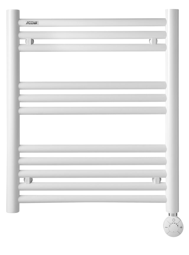 Sèche-serviettes électrique à inertie fluide ACOVA 250W, H64.6 x l51 cm Angora x