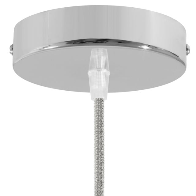 Pavillon d12cm, métal, 1 trou, CREATIVE CABLES chrome