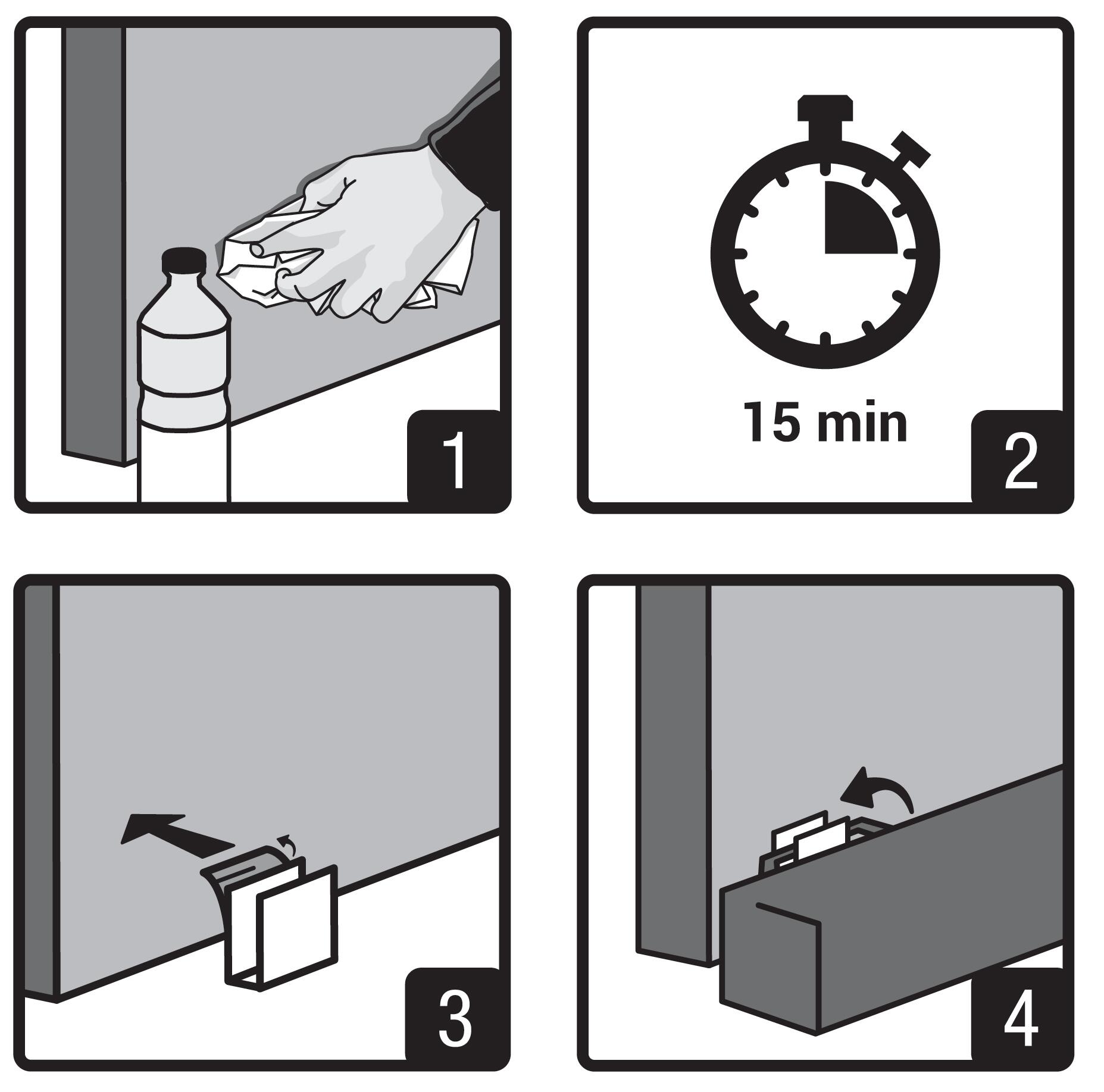 Bas de porte à coller textile (bourrelet) Sol lisse premium 3M, L.80 cm gris - 5