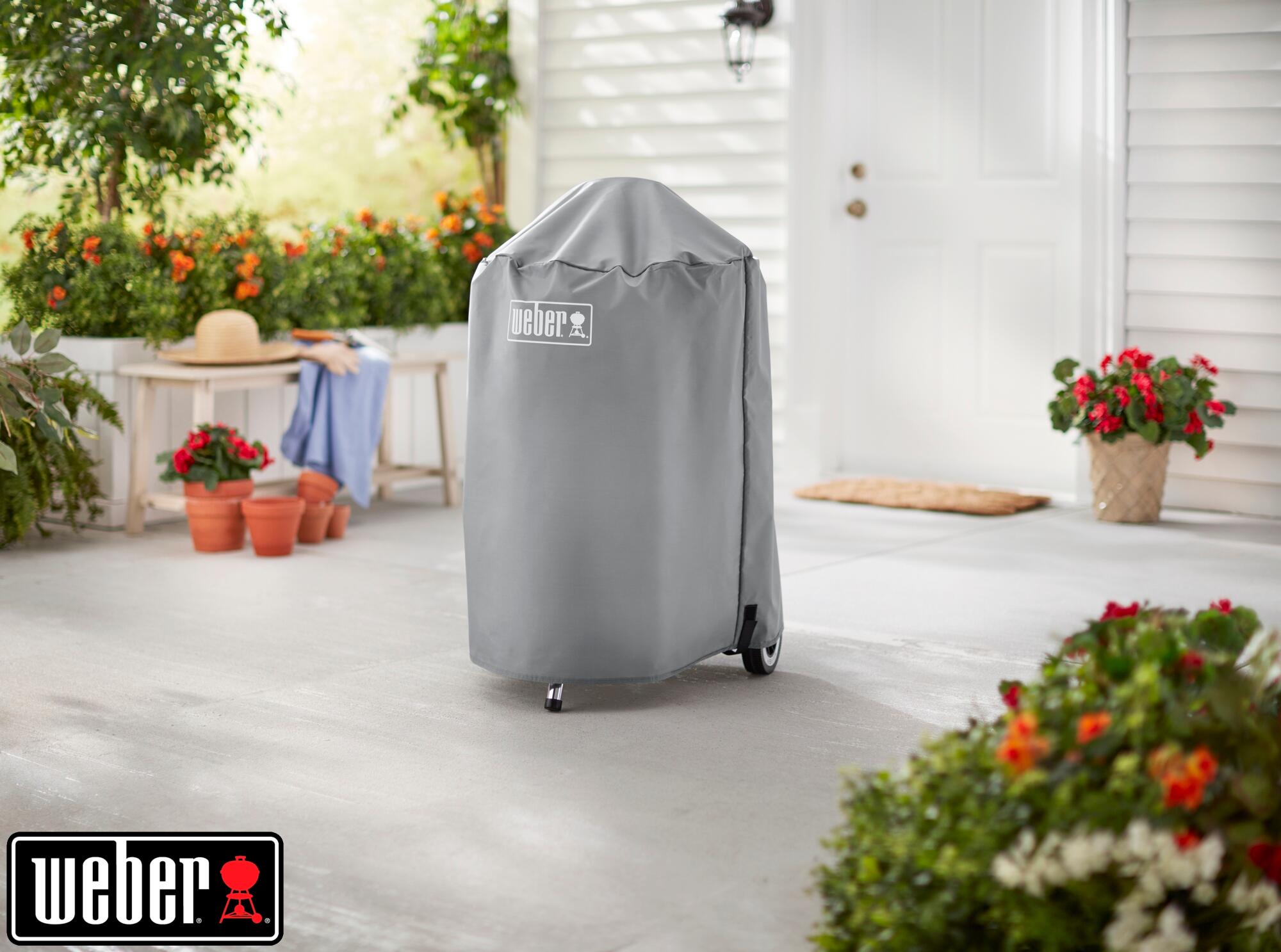 Housse de protection d'extérieur barbecue WEBER gris l.26.5 x H.4 cm - 3