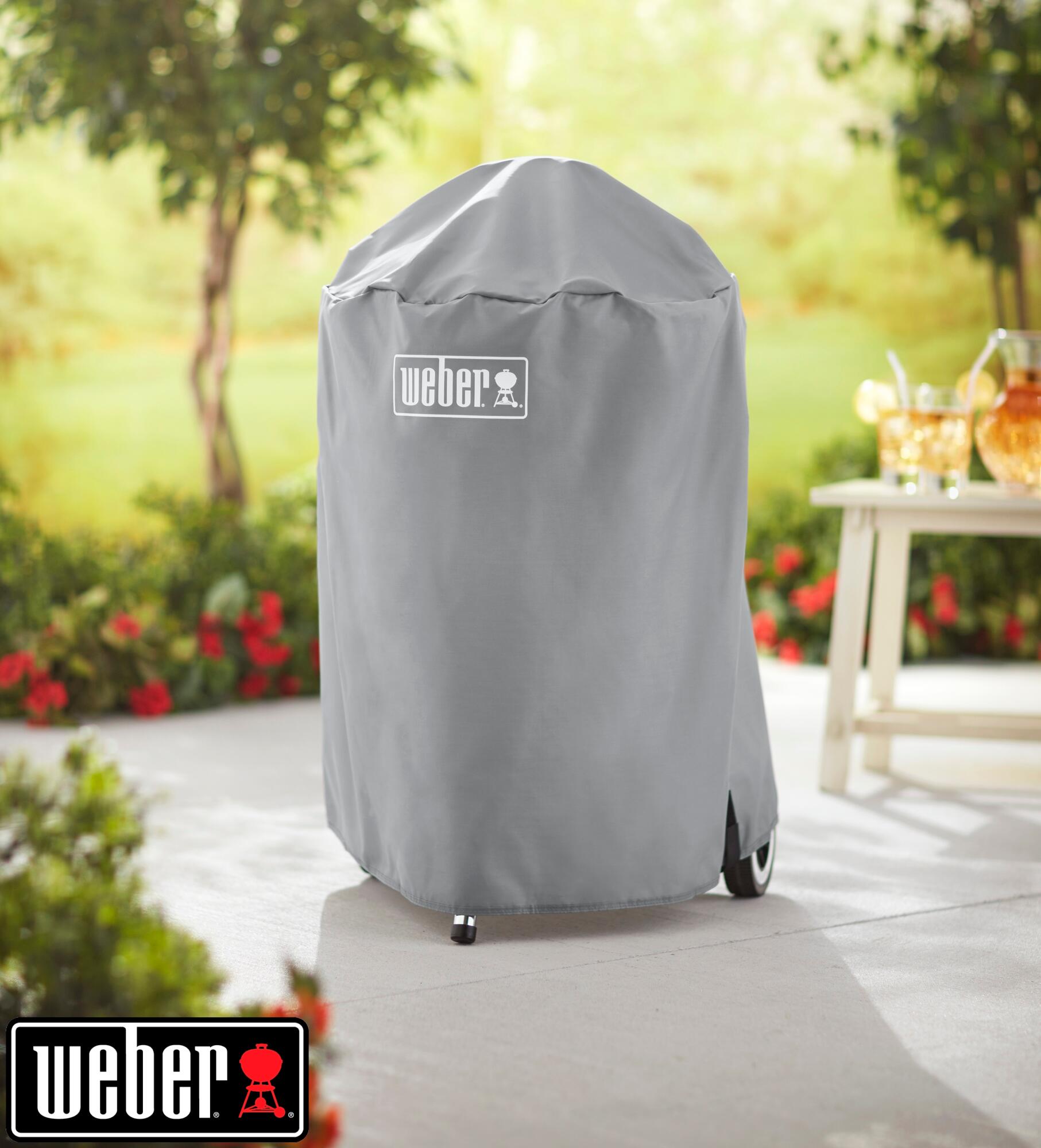 Housse de protection d'extérieur barbecue WEBER gris l.26.5 x H.4 cm - 2