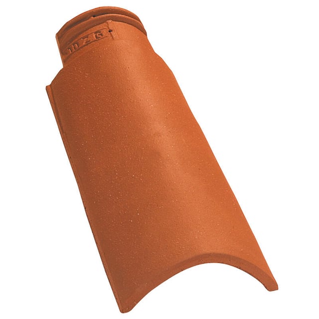 Demi-tuile Omega10 IMERYS TOITURE terre cuite rouge nuancé 104.01