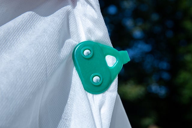Lot de 6 clips de fixation vert GEOLIA pour voile d'hivernage