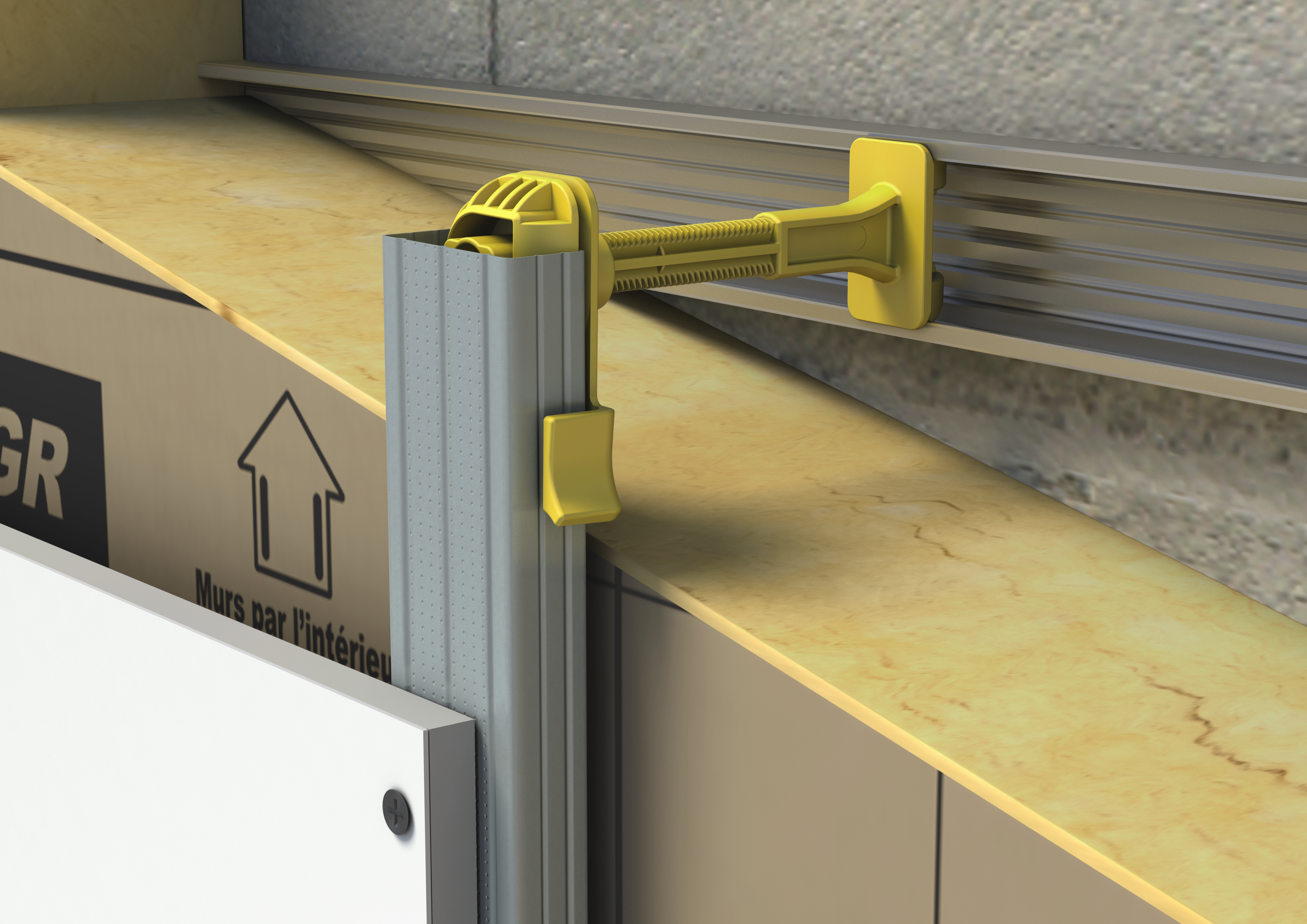 Boite de 40 appuis Optima2 200mm pour l'isolation des murs, Isover ...