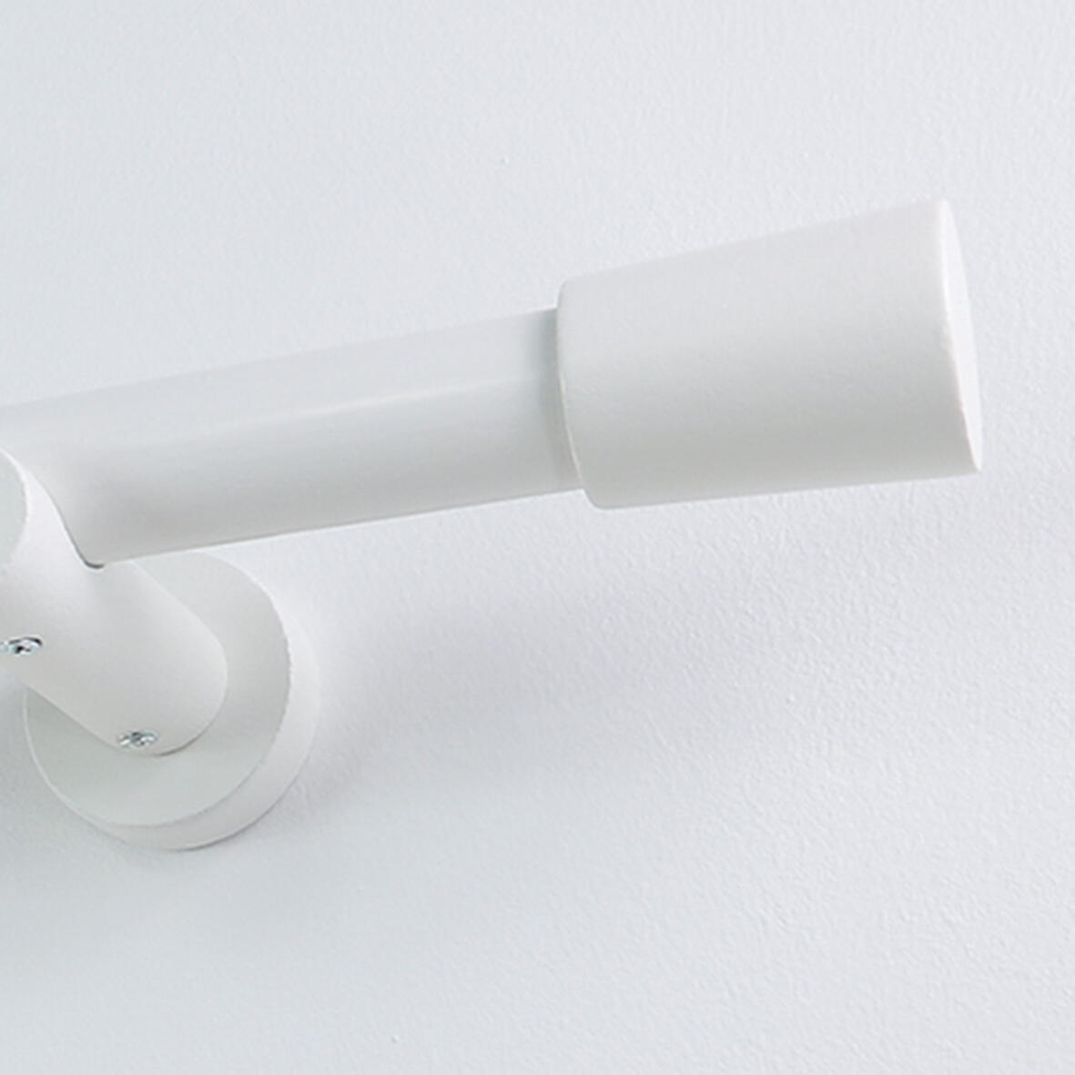 Lot de 2 embouts pour barre à rideau , Diam.28 mm blanc Syst.d, INSPIRE - 2