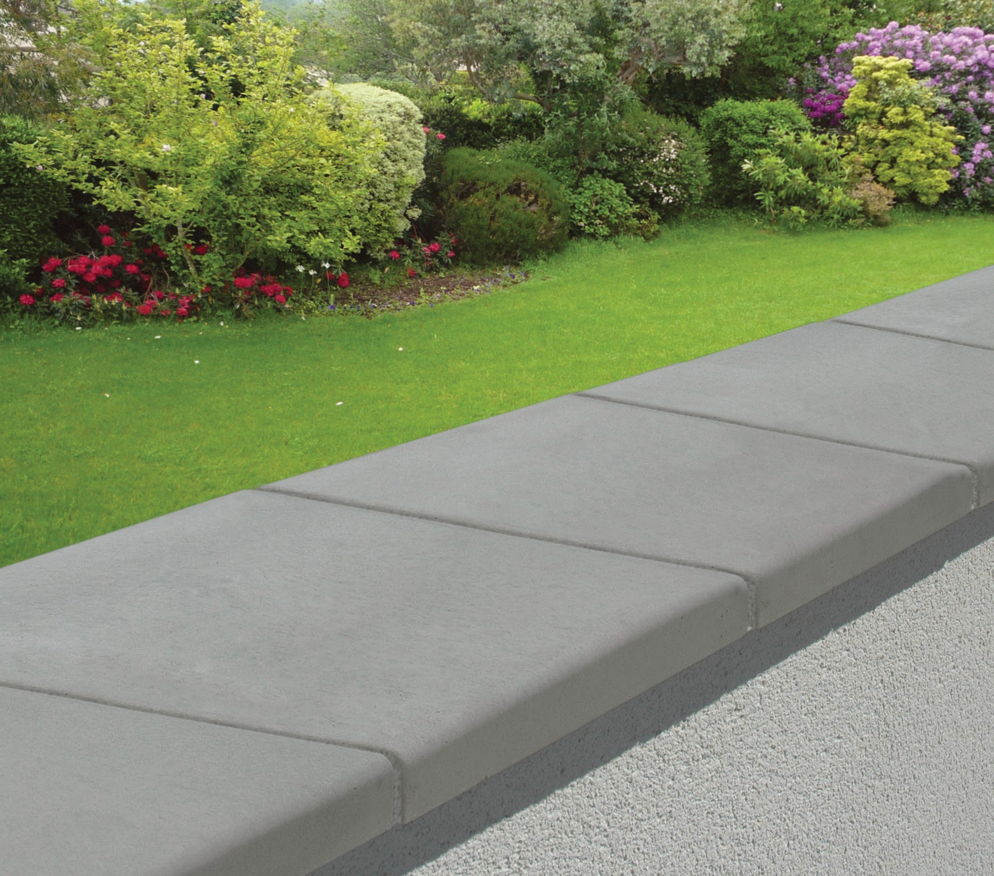 Couvremur plat lisse gris, H.3 x l.28 x P.50 cm Leroy Merlin