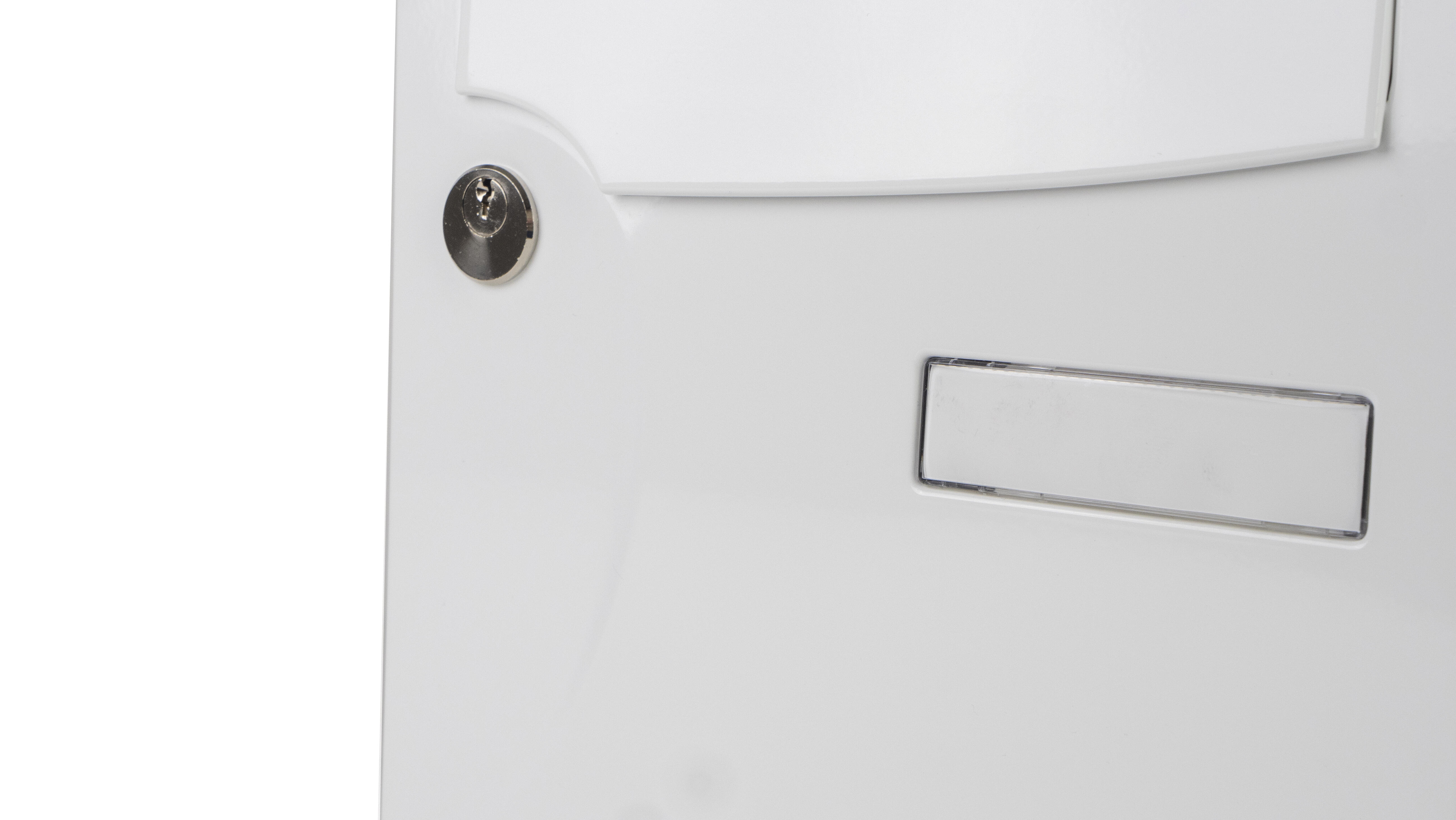 Boîte aux lettres normalisée 1 porte RENZ Animation, extérieur, acier blanc - 7