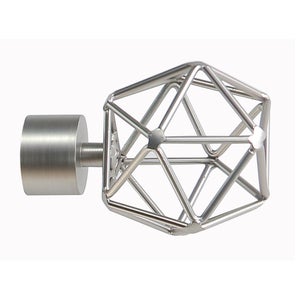 AOKWAWALIY Lot De 2 Embouts De Tringle à Rideaux En Aluminium - Argenté 28 Mm