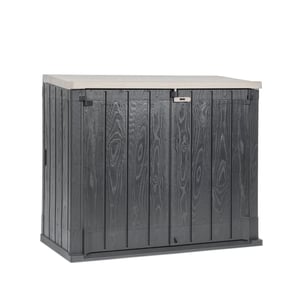 Baule Florida Toomax Con Seduta - Effetto Legno, Grigio Tortora, 550 Litri, Per Giardino E Terrazzo - Foto 11