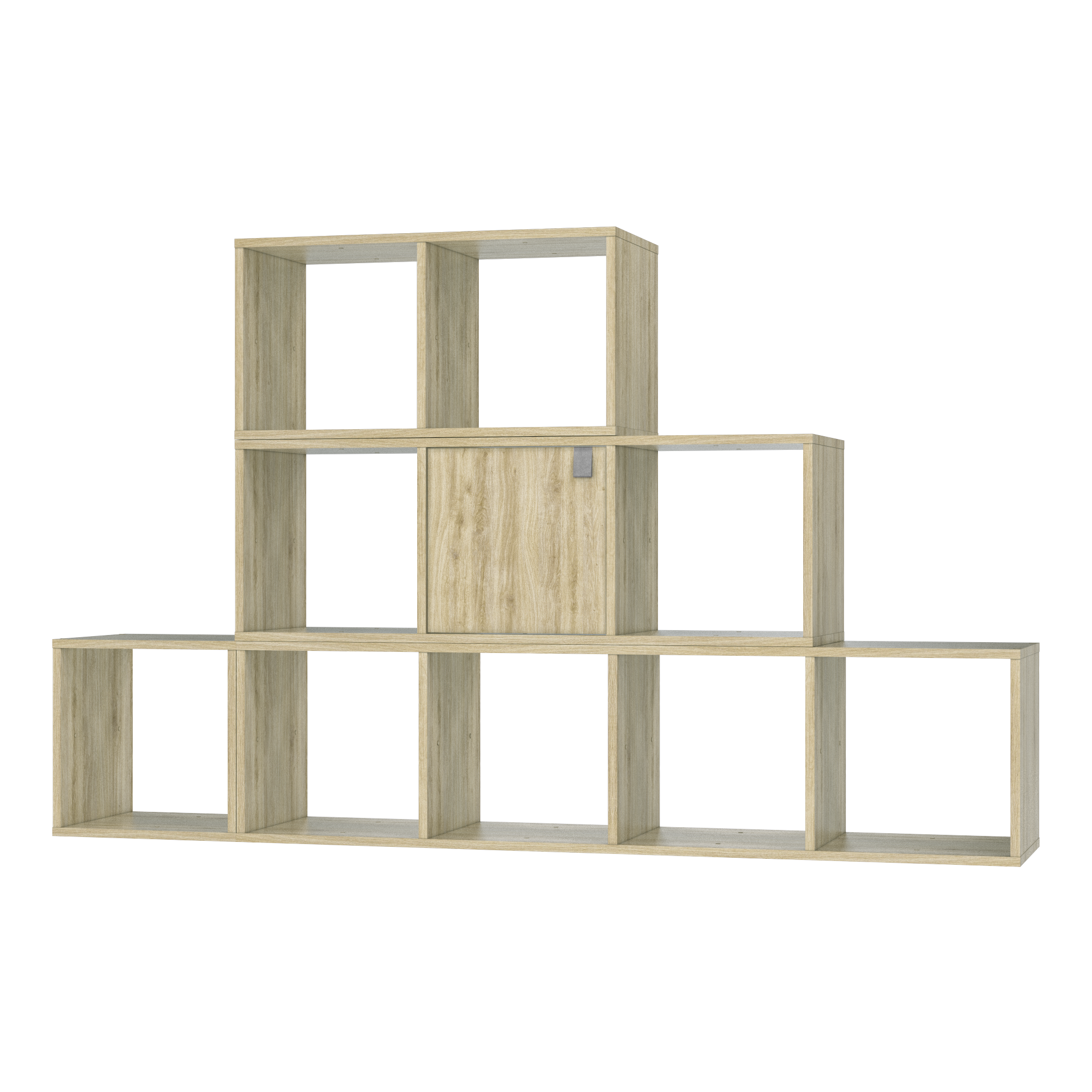 Mensola a muro 4 cubi Kub SPACEO rettangolare in truciolare L 36 x P 31.7 cm rovere - 15
