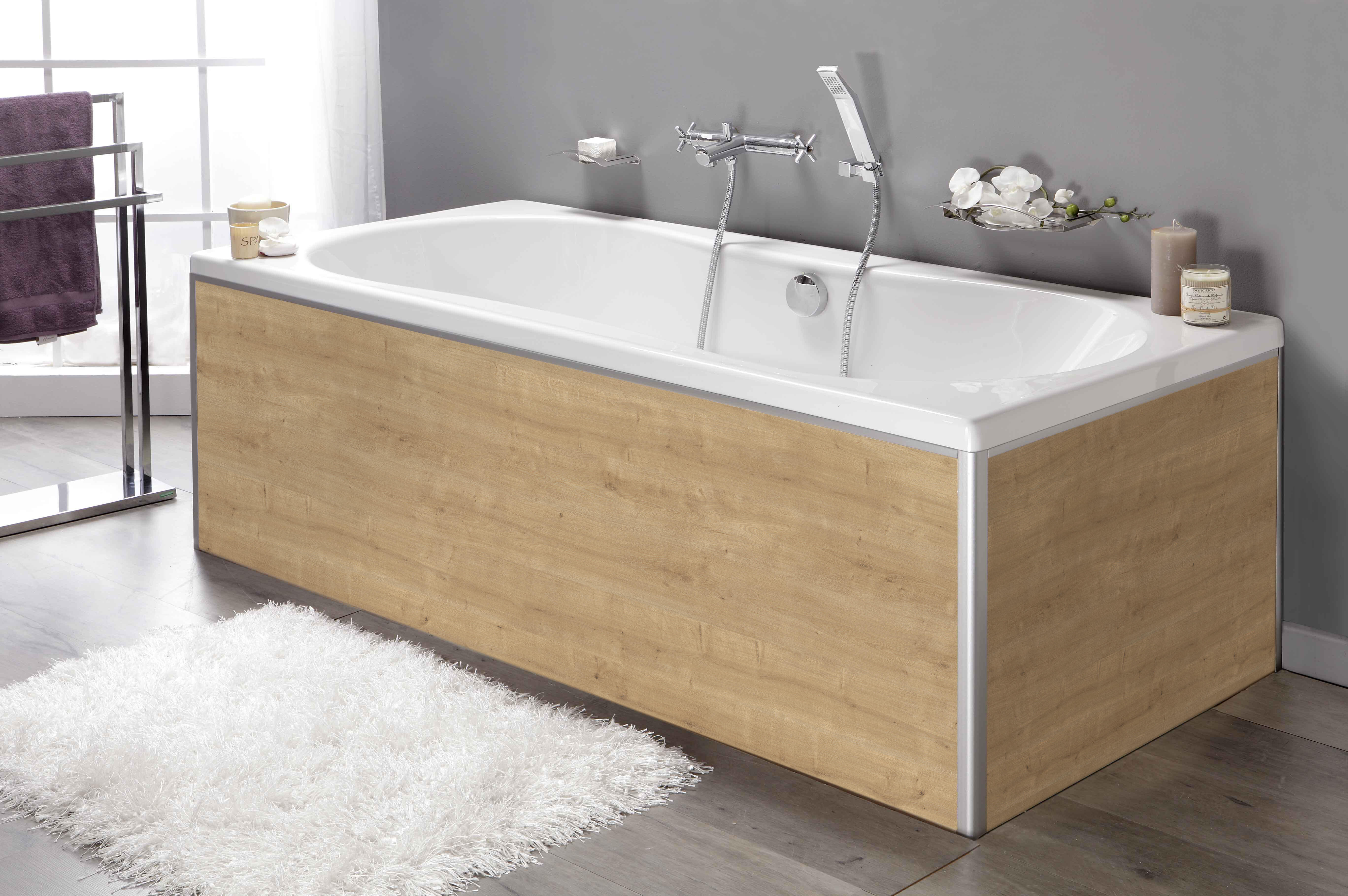 Tablier De Baignoire Frontal L 175 5 Cm D cor Ch ne ALLIBERT Universel 
