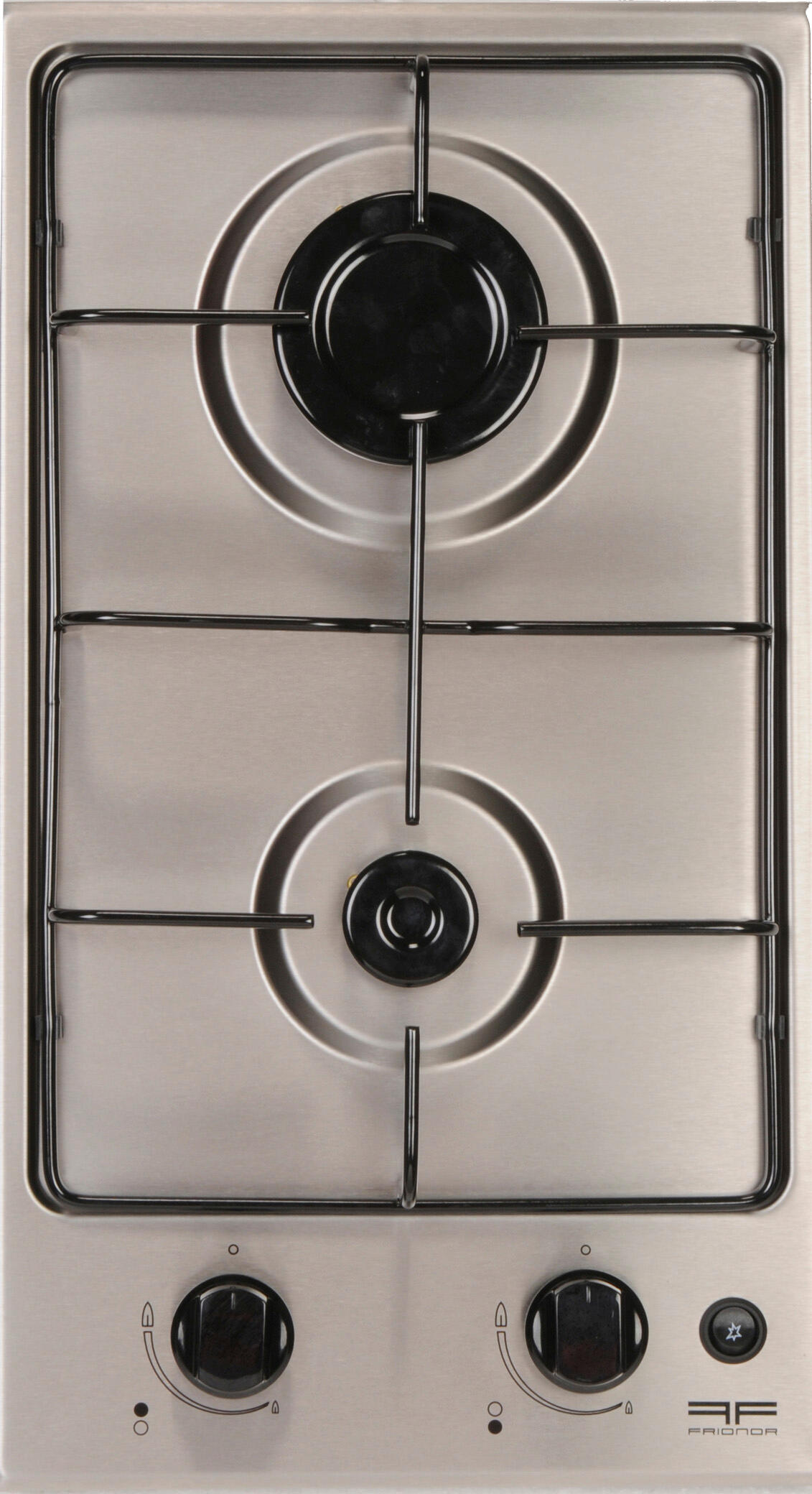 Phönix 112SBT Gaskochfeld Inox Gaskocher 2 flammig Propan /H-Gas