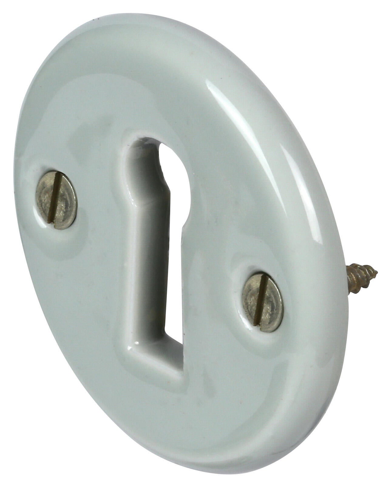 Rosace de fonction D5 MERIGOUS, porcelaine patiné entrée de clé - 2