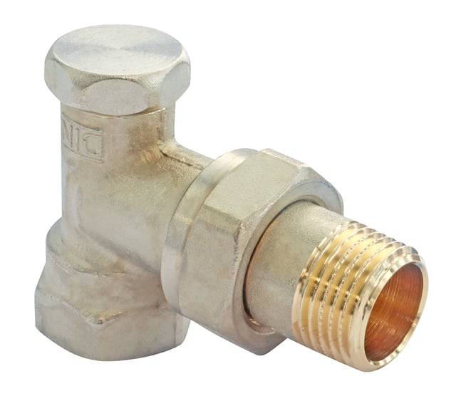 Coude de réglage nickelé raccord Femelle 15/21 Danfoss