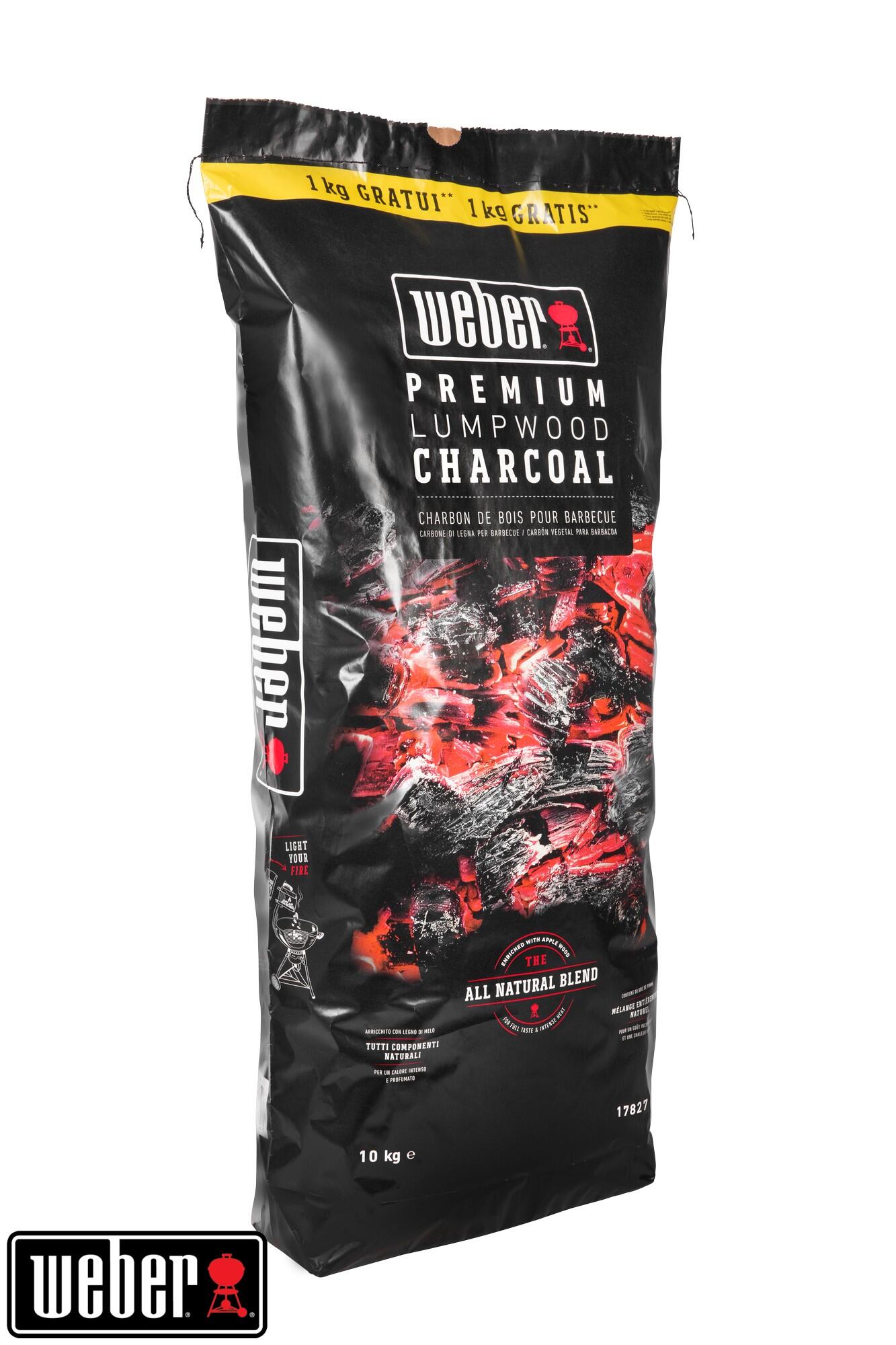 Charbon de bois WEBER, 10 kg dont 1 gratuit - 2