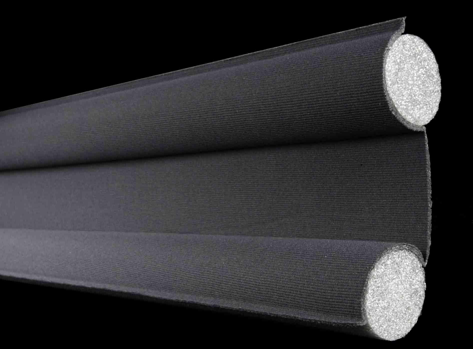 Bas de porte textile (bourrelet) ELLEN, L.95 cm noir - 3