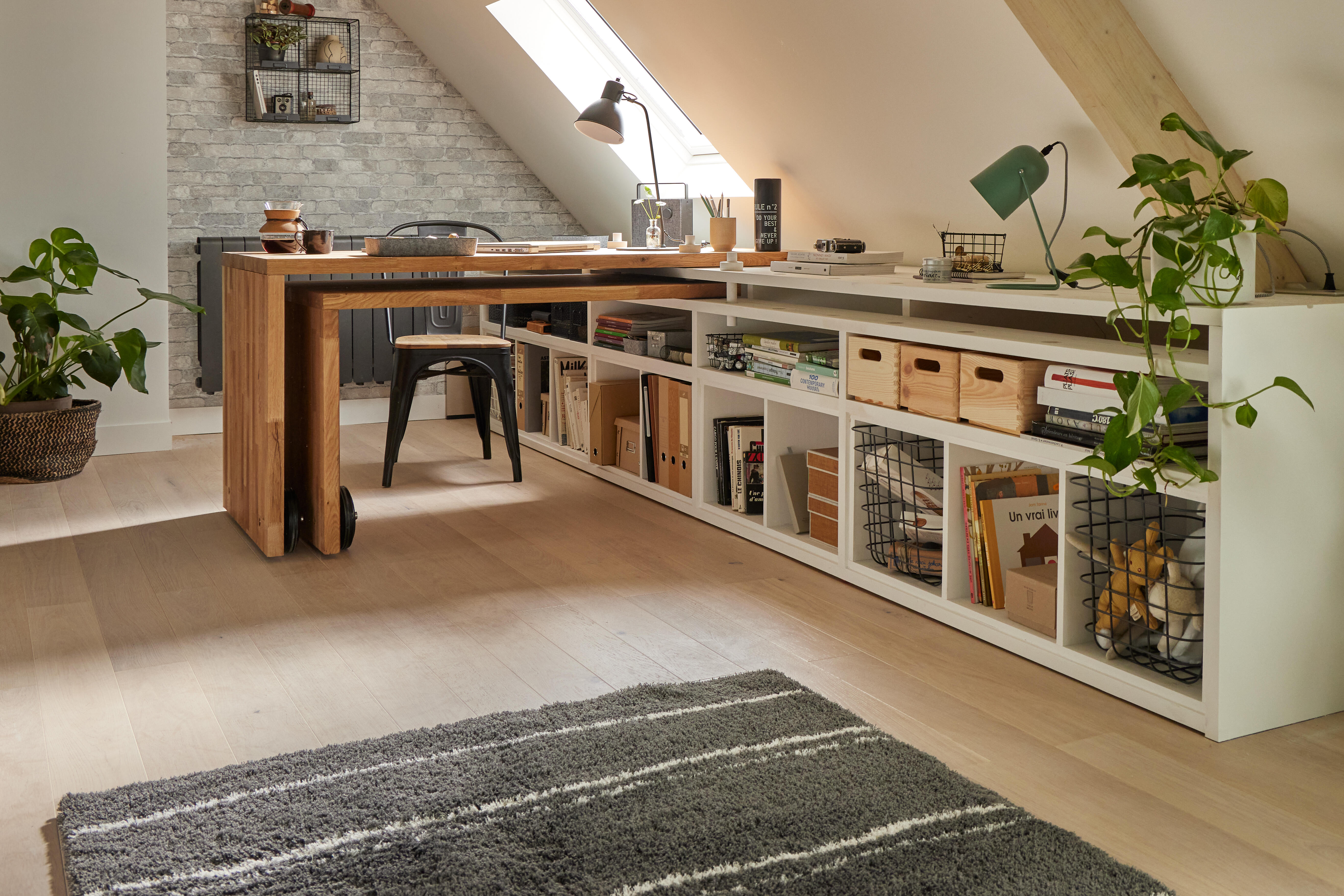 Sedia da giardino in acciaio nero Oxford, seduta in legno nero - 7