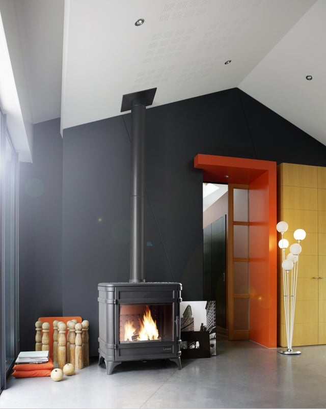 Cuisinière à bois INVICTA Siam noir, 12 kW