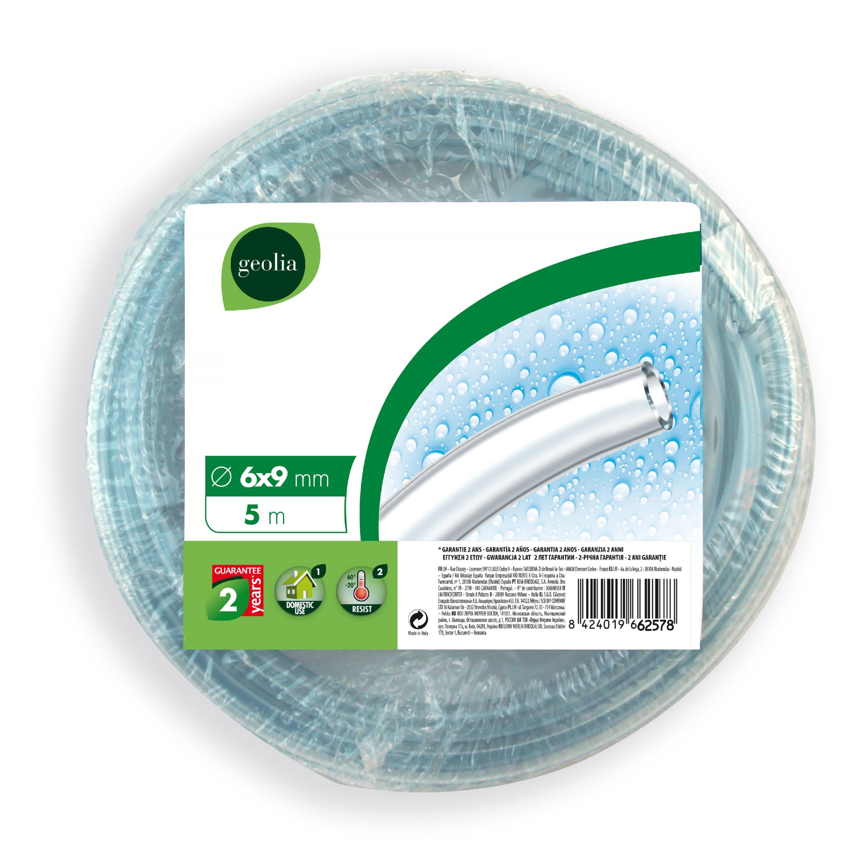 Tuyau d'arrosage GEOLIA Cristal souple L.5 m, Diam.6 mm - 2