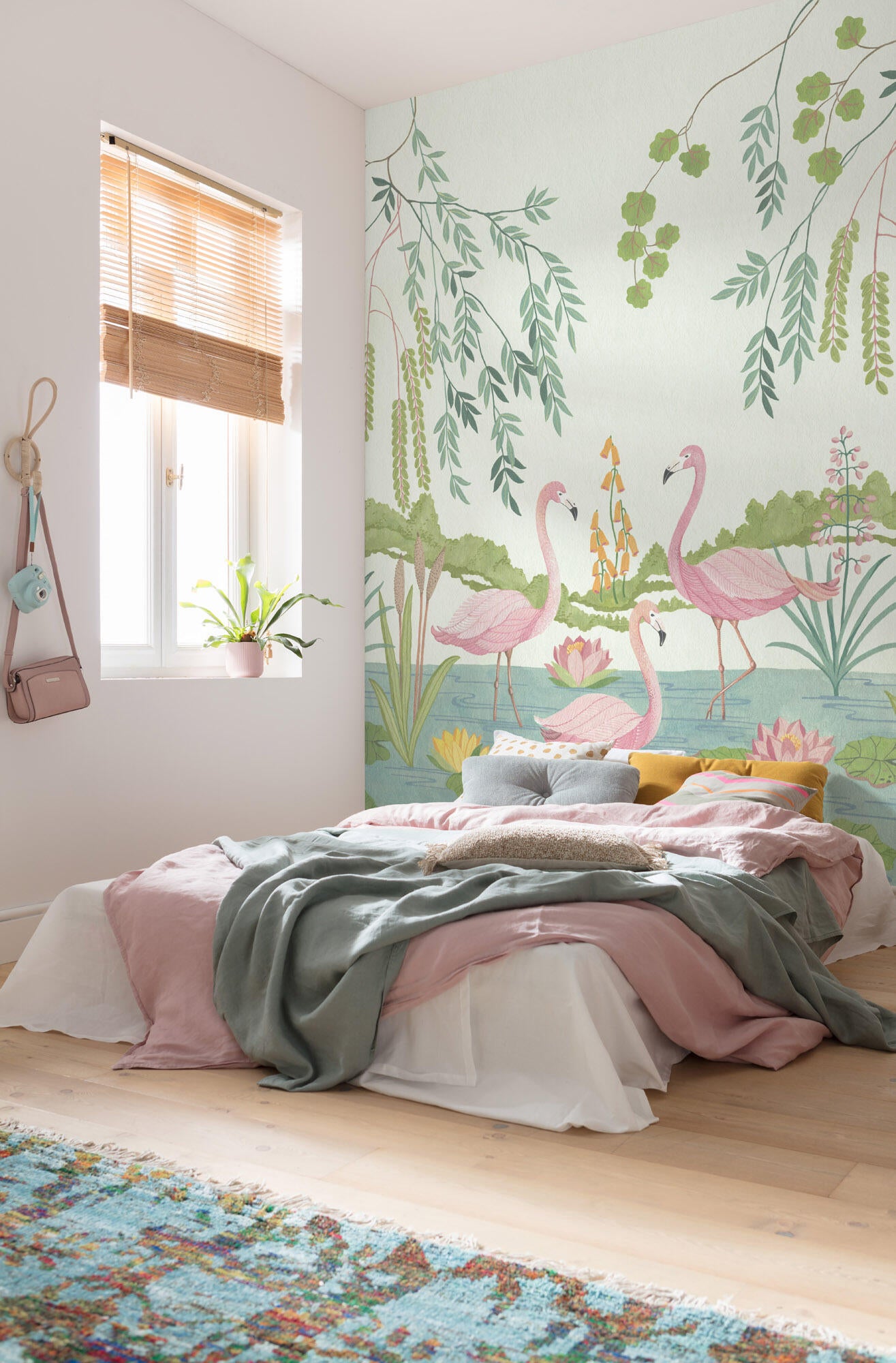Papier Peint Flamingo