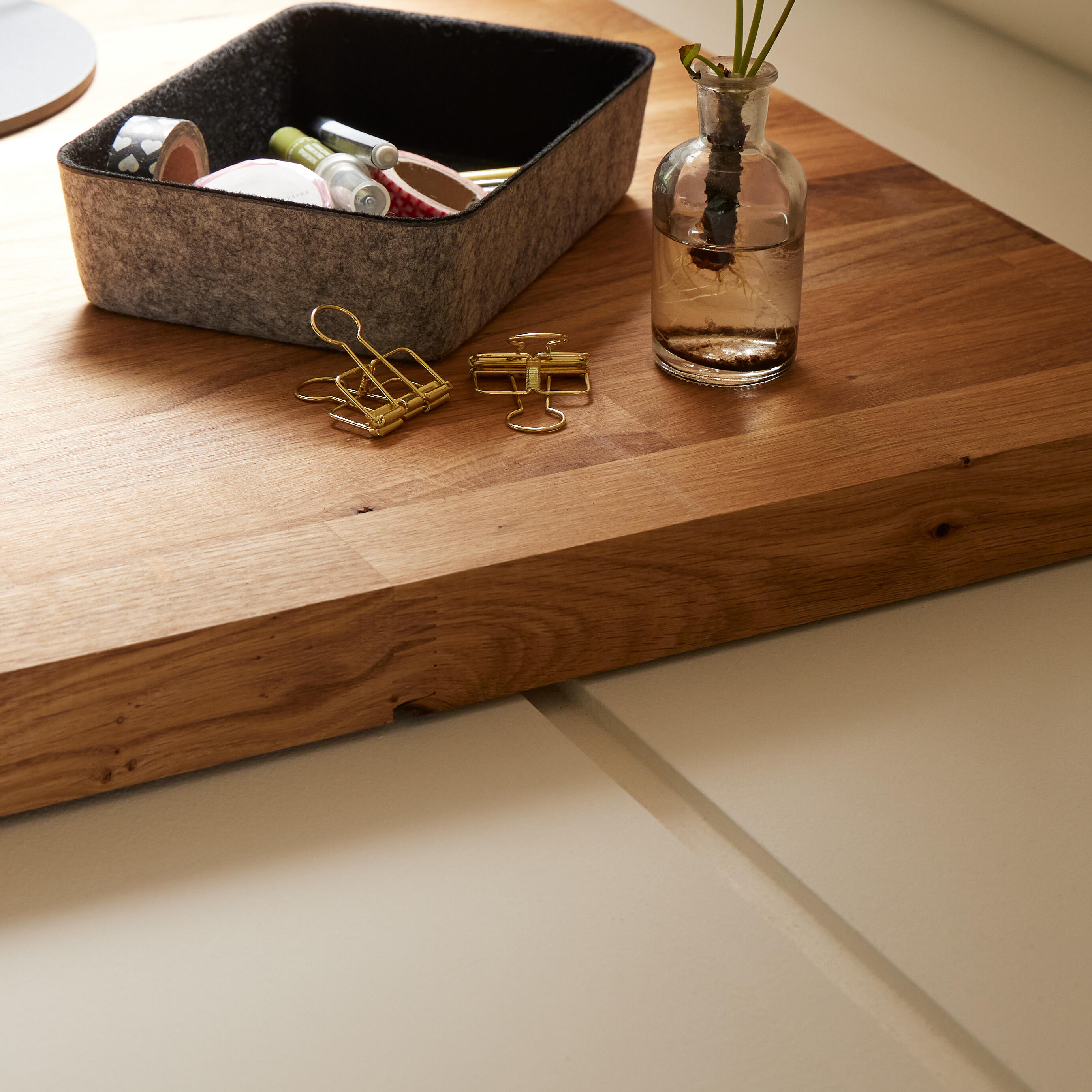 Piano cucina in legno acacia L 250 x P 65 cm, spessore 3.6 cm - 10