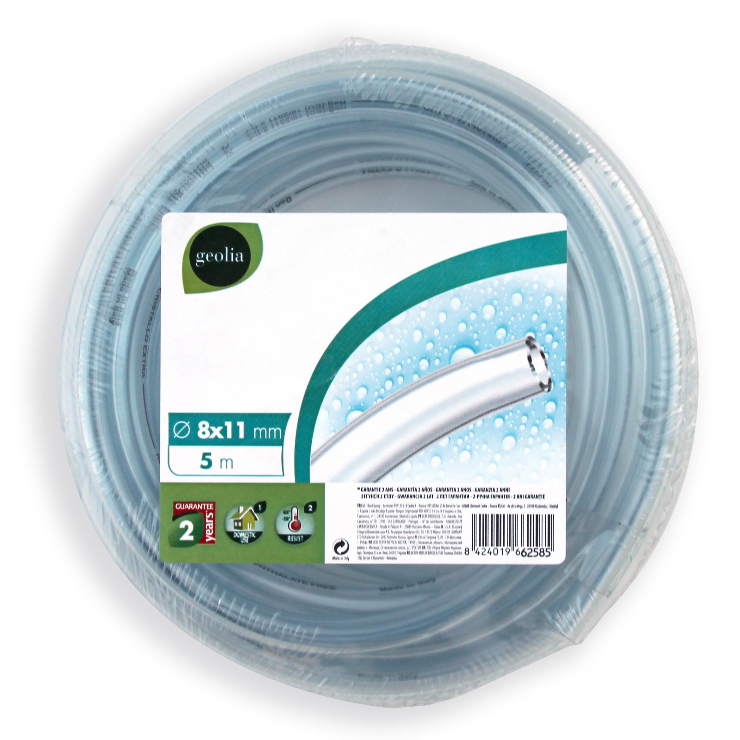 Tuyau d'arrosage GEOLIA Cristal souple L.5 m, Diam.8 mm - 2
