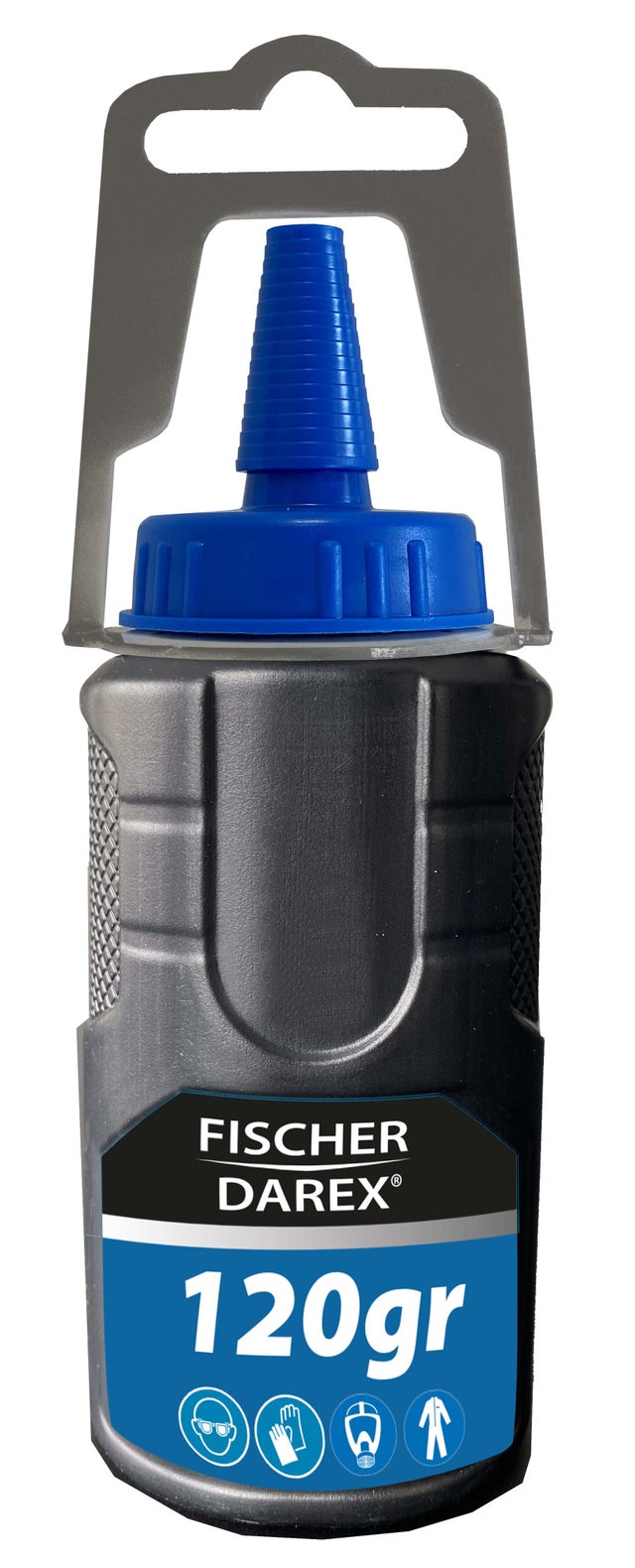 Biberon de poudre à tracer bleu FISCHER DAREX