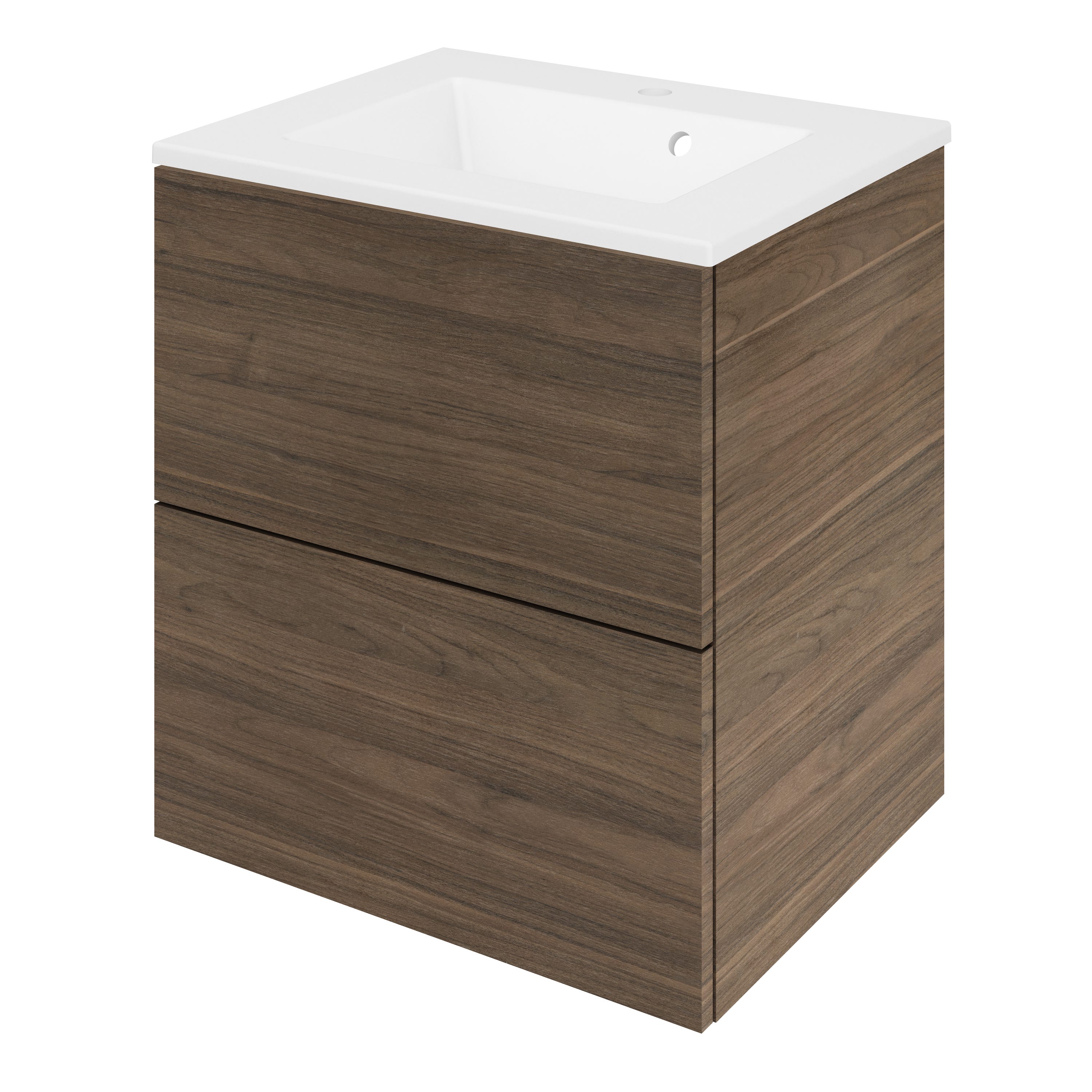 Meuble Vasque 2t L 60 X H 64 X P 48cm Effet Noyer Neo Line Leroy Merlin meuble-vasque-2t-l-60-x-h-64-x-p-48cm-effet-noyer-neo-line-leroy-merlin