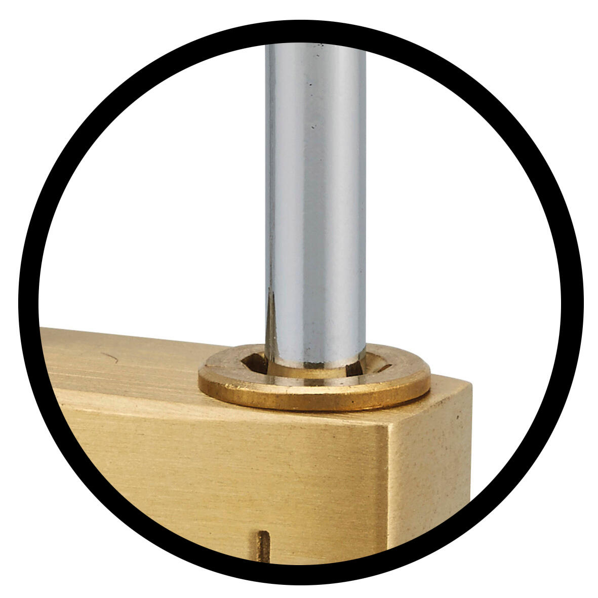 Cadenas à code THIRARD laiton, l.30 mm - 3