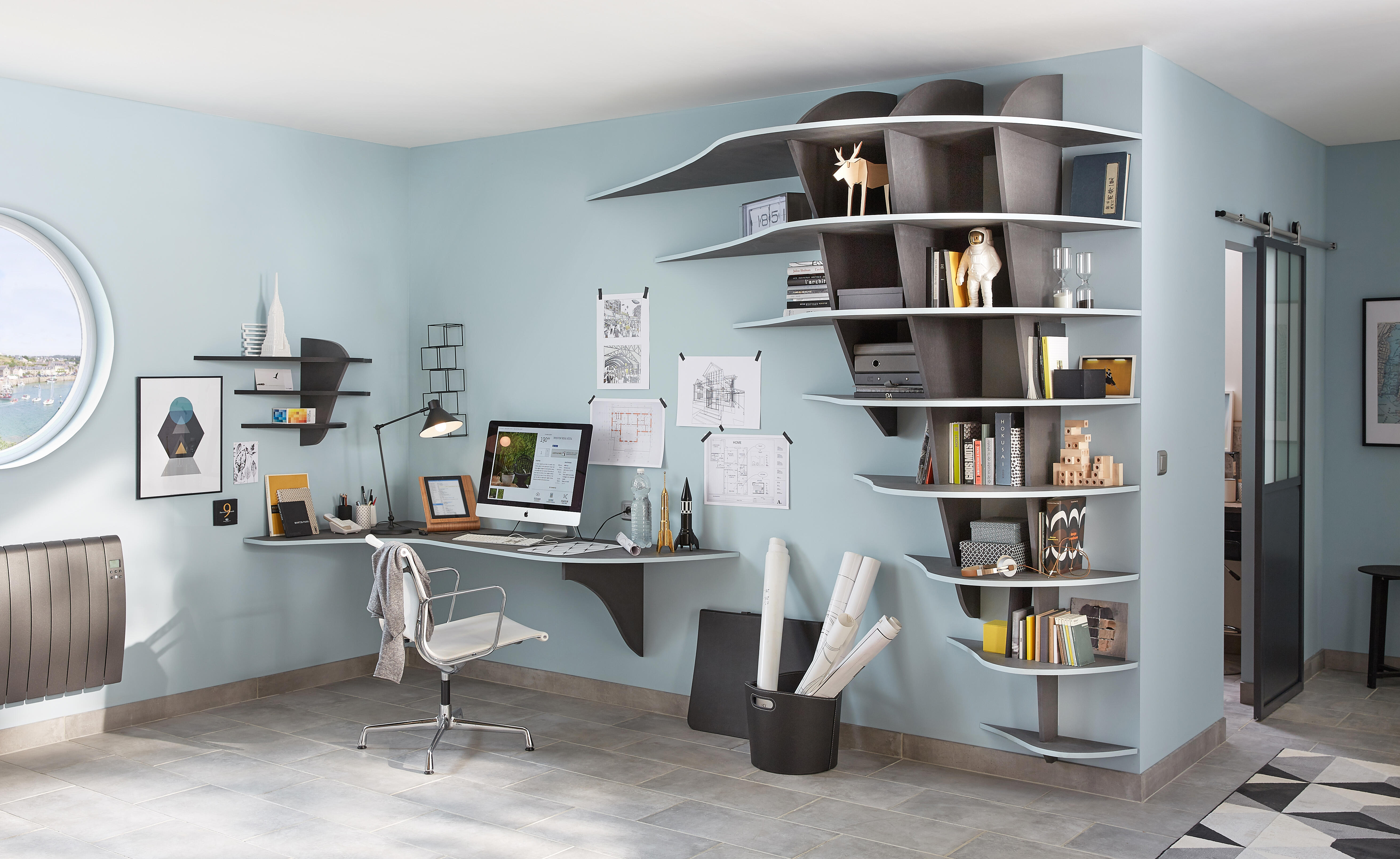 Panier à bûches noir DIXNEUF Gamma l.39 x H.31 cm - 3