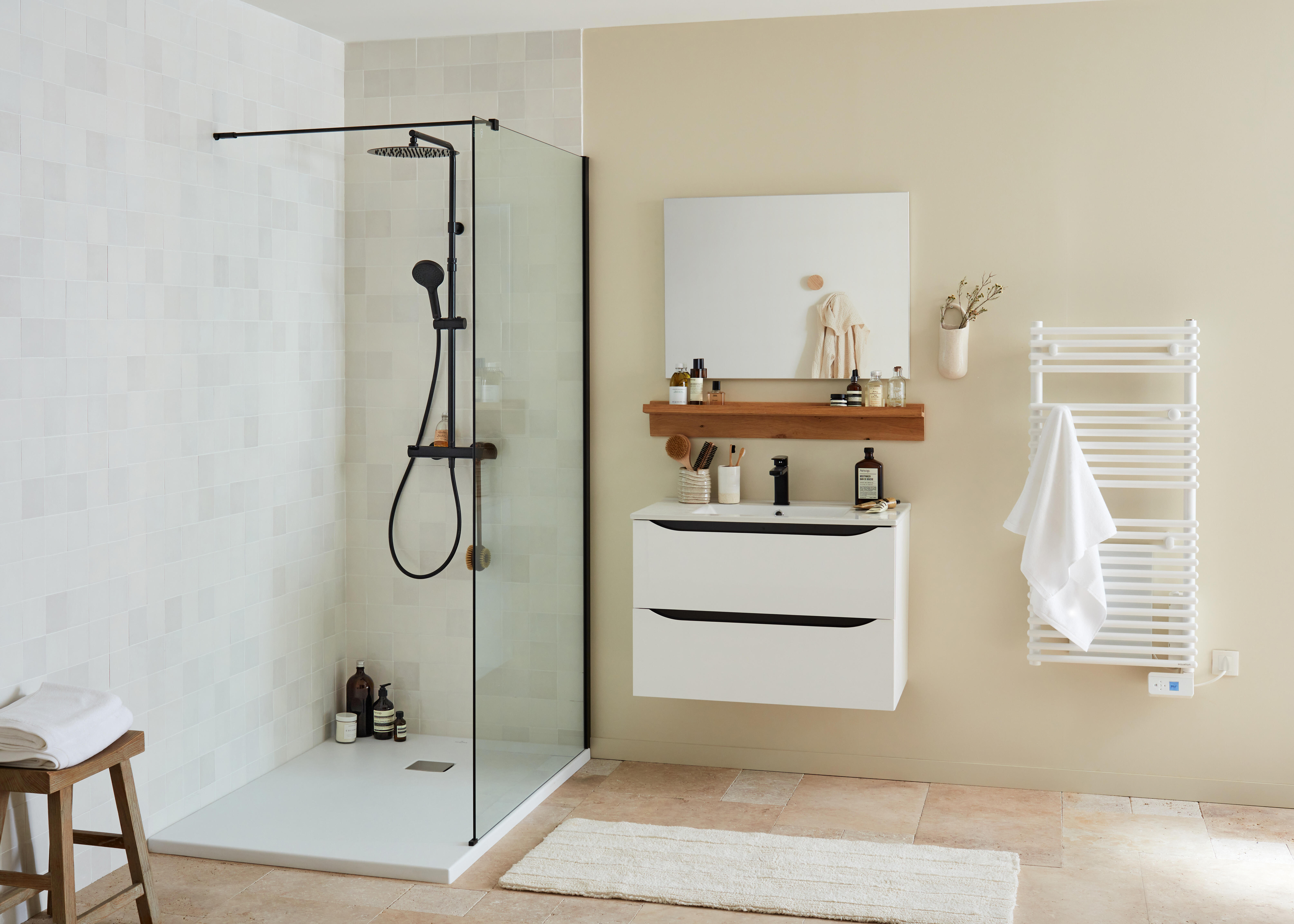 Travertin sol effet pierre opus romain multiformat casa light - 3