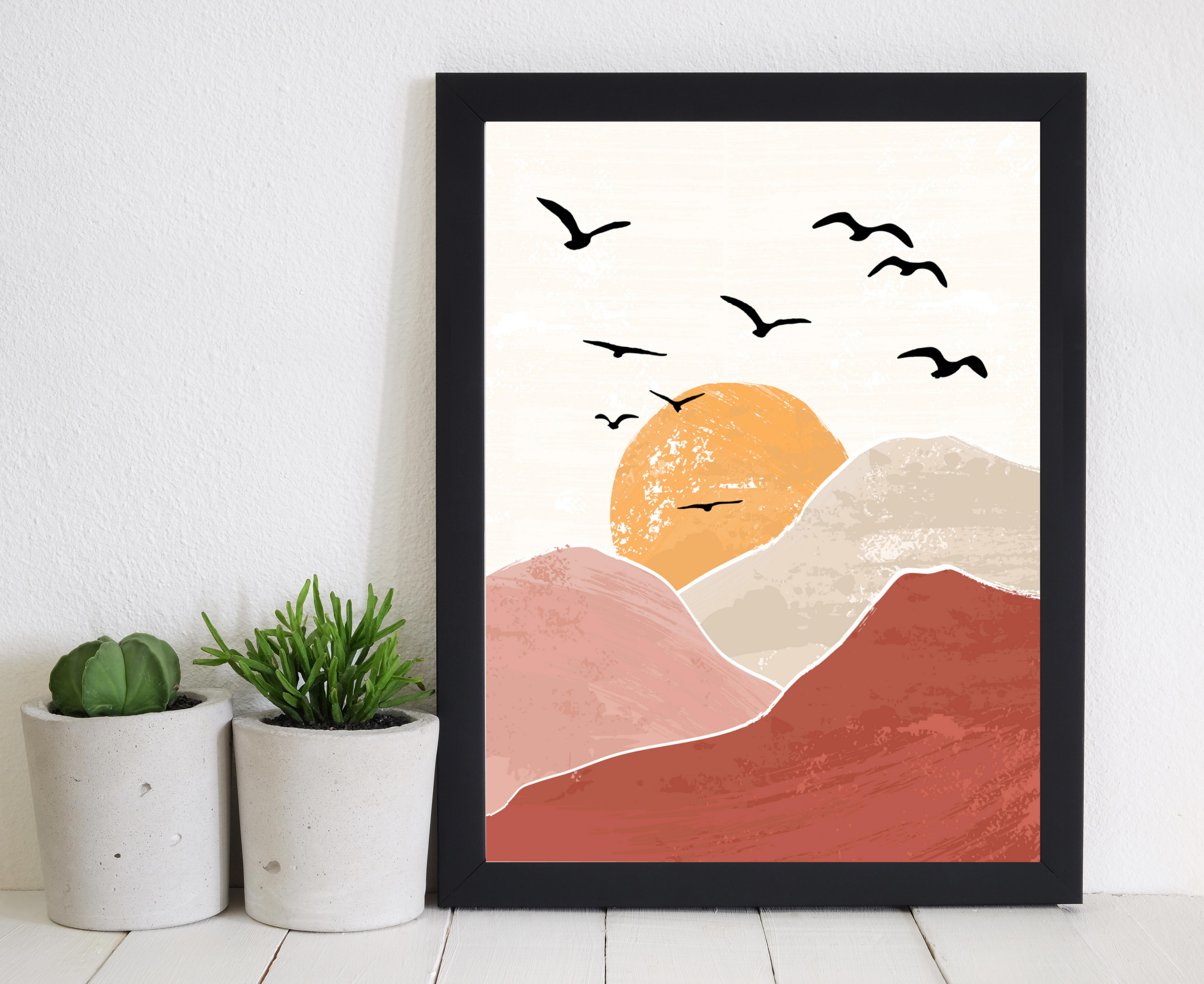 Image encadrée Terre de feu I l.31.5 x H.41.5 cm - 3