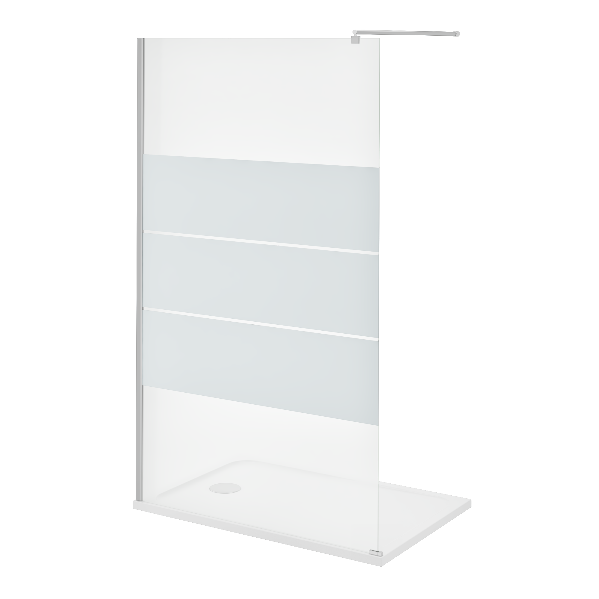 Box doccia walk-in Easy, vetro 6 mm, L 117-118.5 cm x H 195 cm, profilo cromo - 13