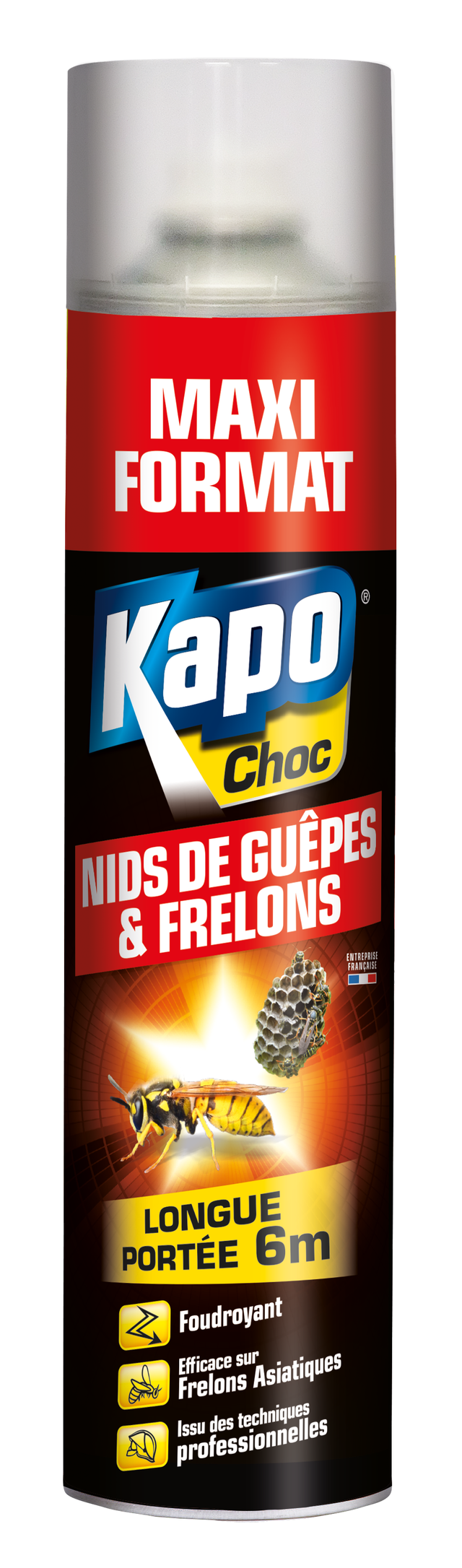 Insecticide guêpes et frelons K.PRO 600 ml