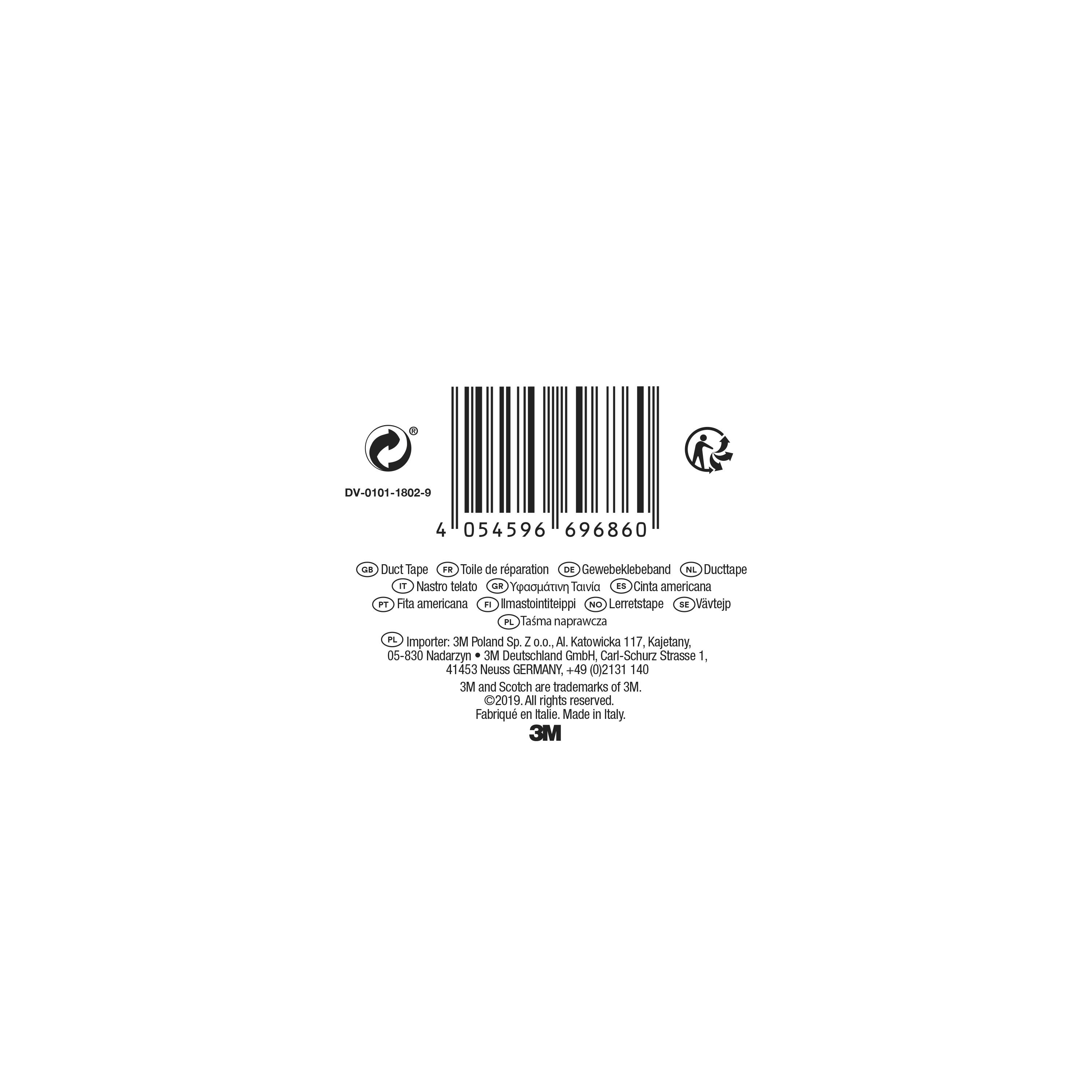 Adhésif de réparation Universal SCOTCH L.25 m x l.48 mm gris - 5