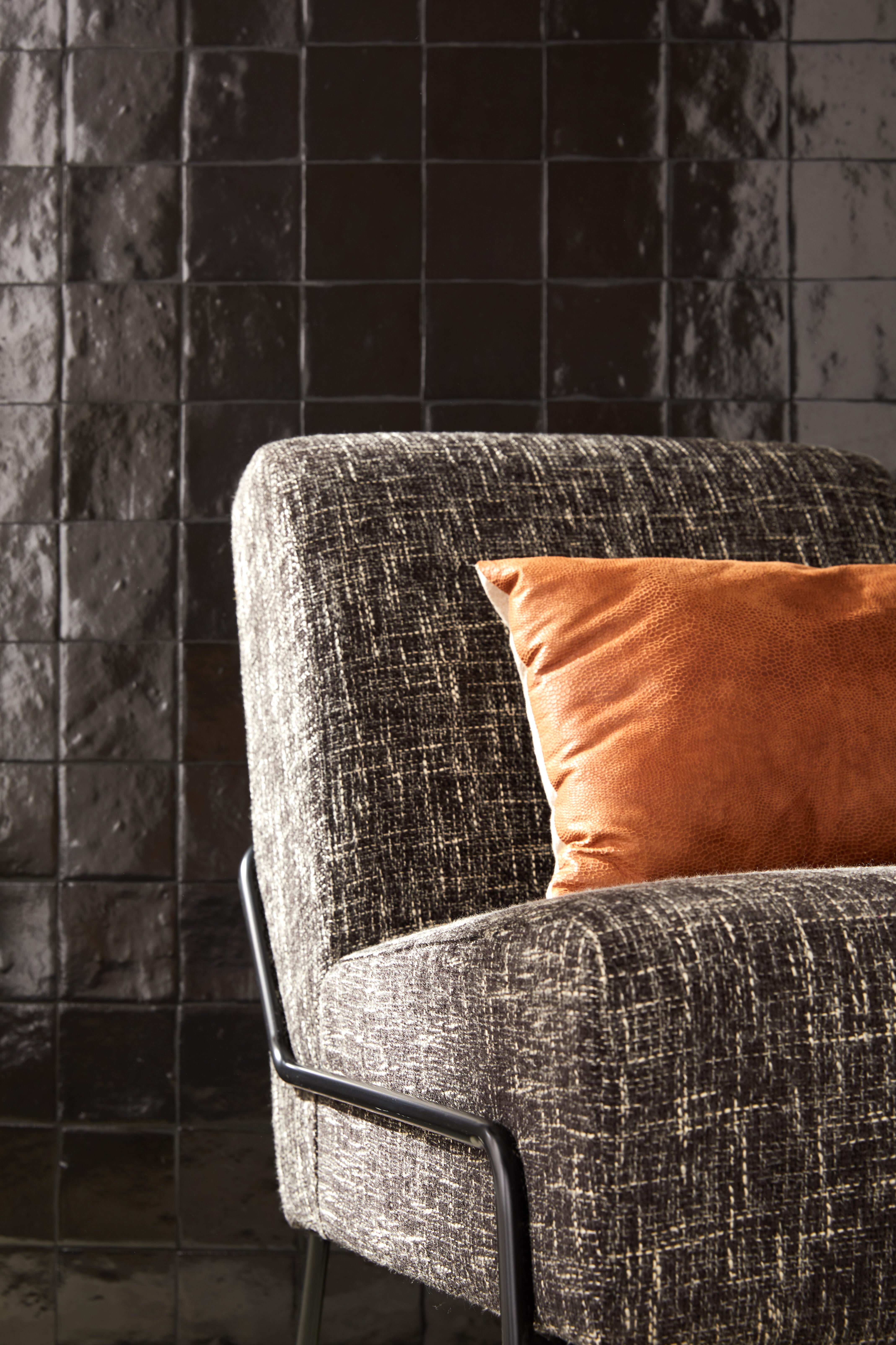 Carrelage mur intérieur effet zellige noir Zellie l.10 x L.10 cm - 3