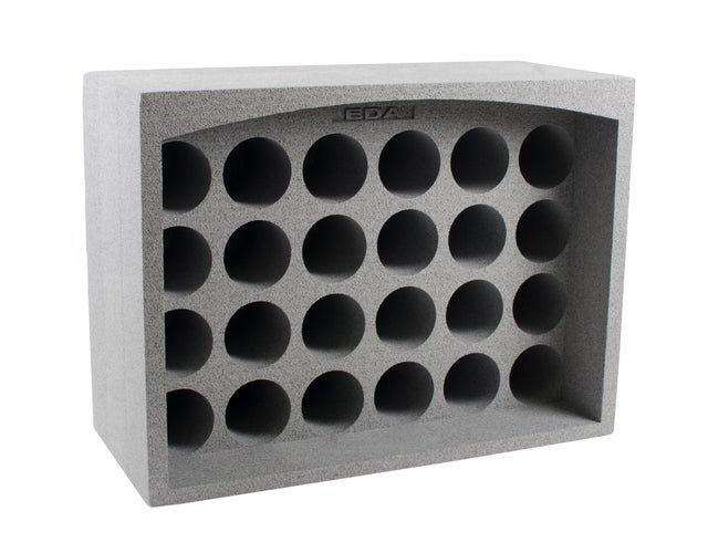 Casier 24 bouteilles gris 67x50xP29.5 cm