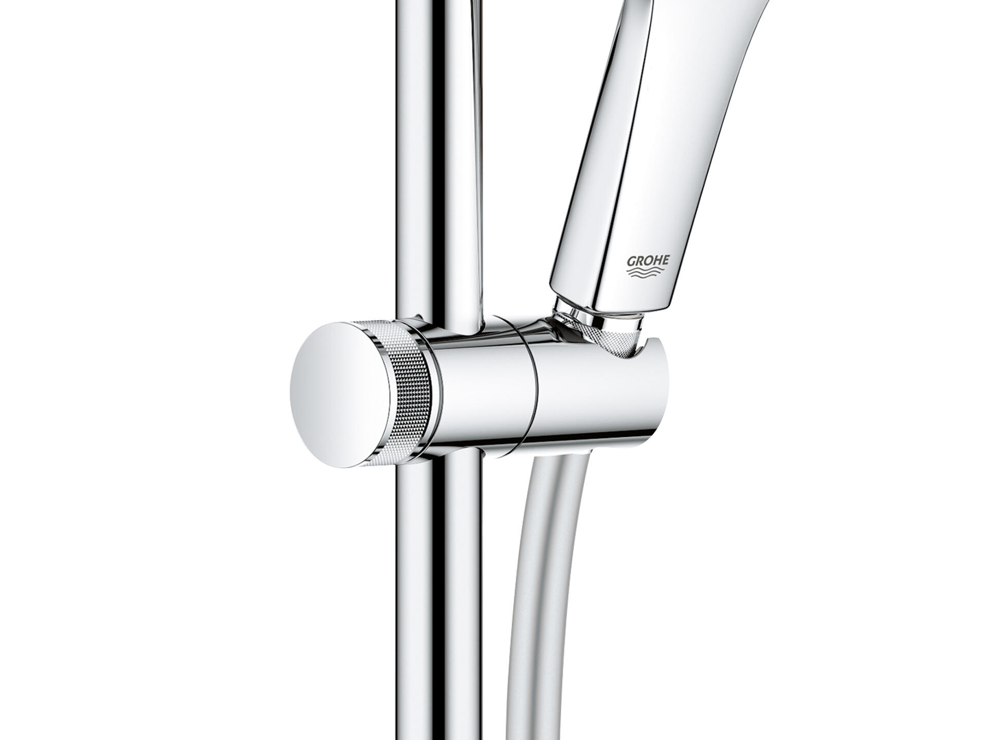 Pommeau de douche 1 jet, flexible et barre chromé GROHE Vitalio smart combibarre - 2