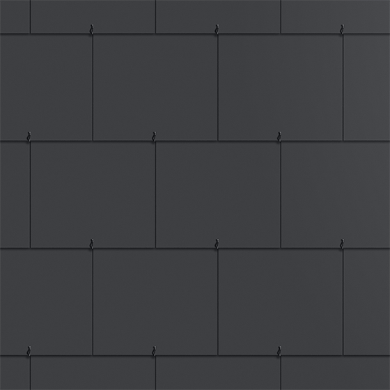 Ardoise lisse fibrociment Orleane gris anthracite, 40x24 cm