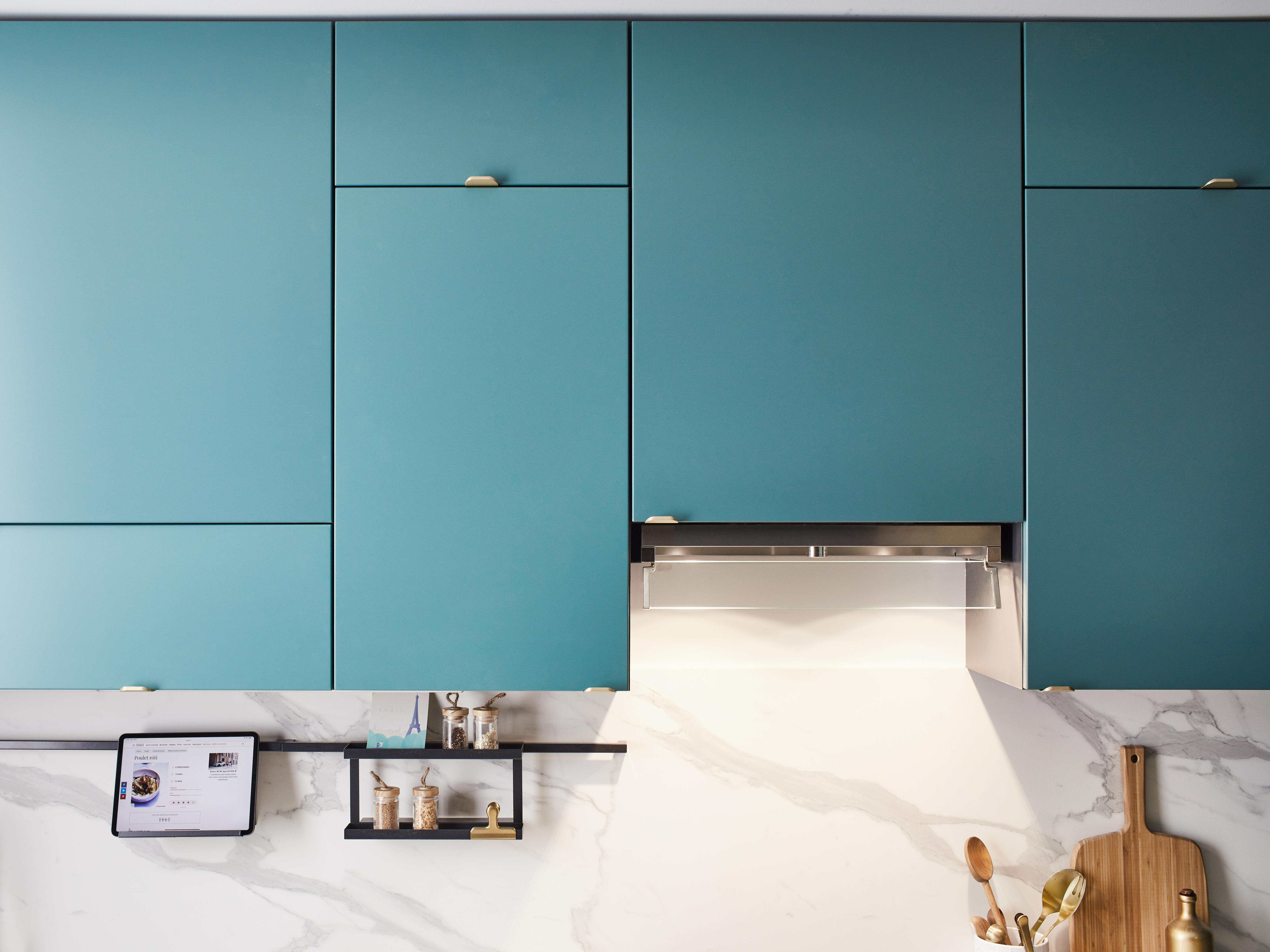 Staffa per barra a muro per accessori cucina gancio nero P 8.75 cm - 4