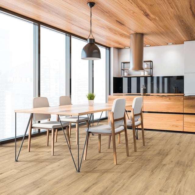 Revêtement de sol liège décor Country vitrifié CORKLIFE, l.19.5 cm