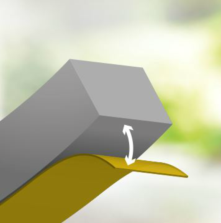 Joint de porte de garage mousse autocollant AXTON 3 à 16 mm, L.6 m gris - 3