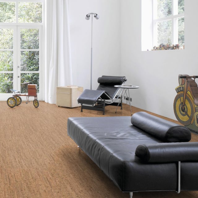 Revêtement de sol liège décor Sagres vitrifié CORKLIFE, l.19.5 cm